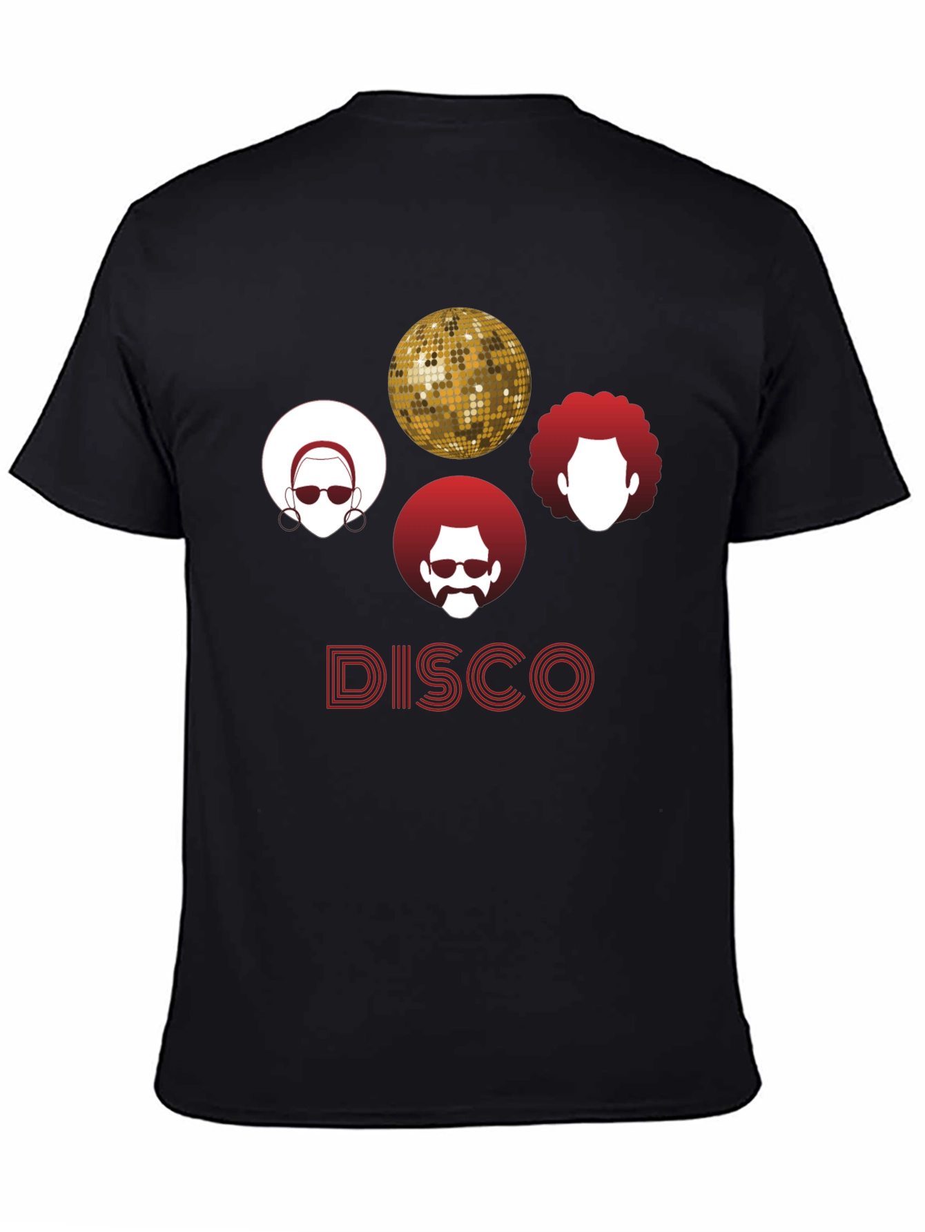 Black Retro Disco T-Shirt - Groovy Style! view 4