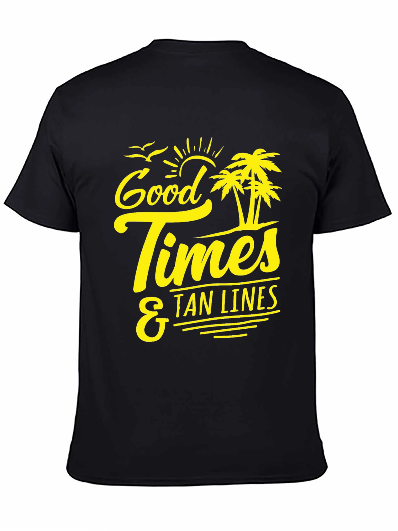 Black Good Times & Tan Lines T-Shirt view 4