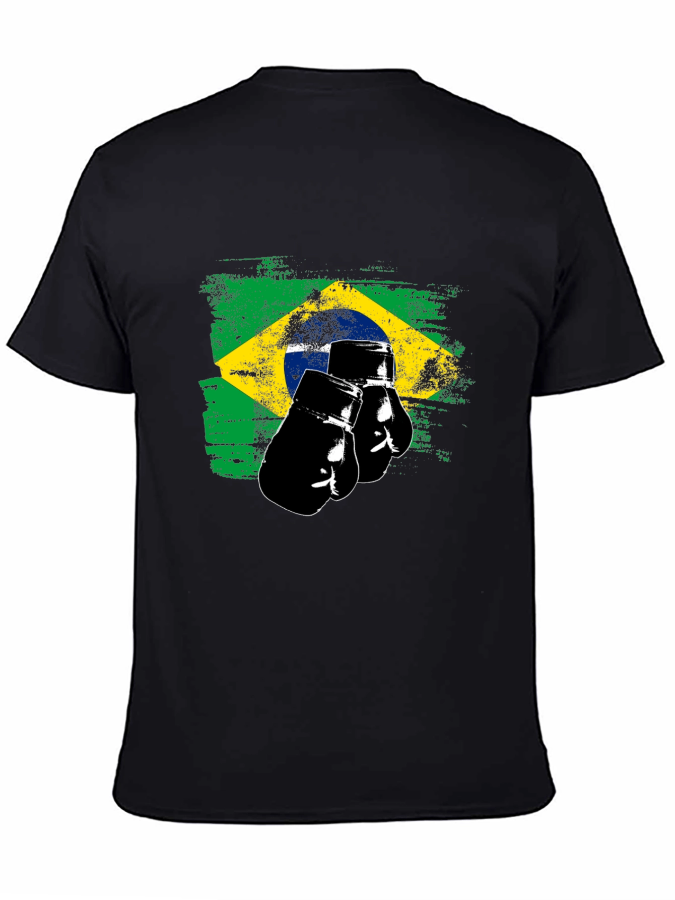 Black Brazil Boxing T-Shirt view 4