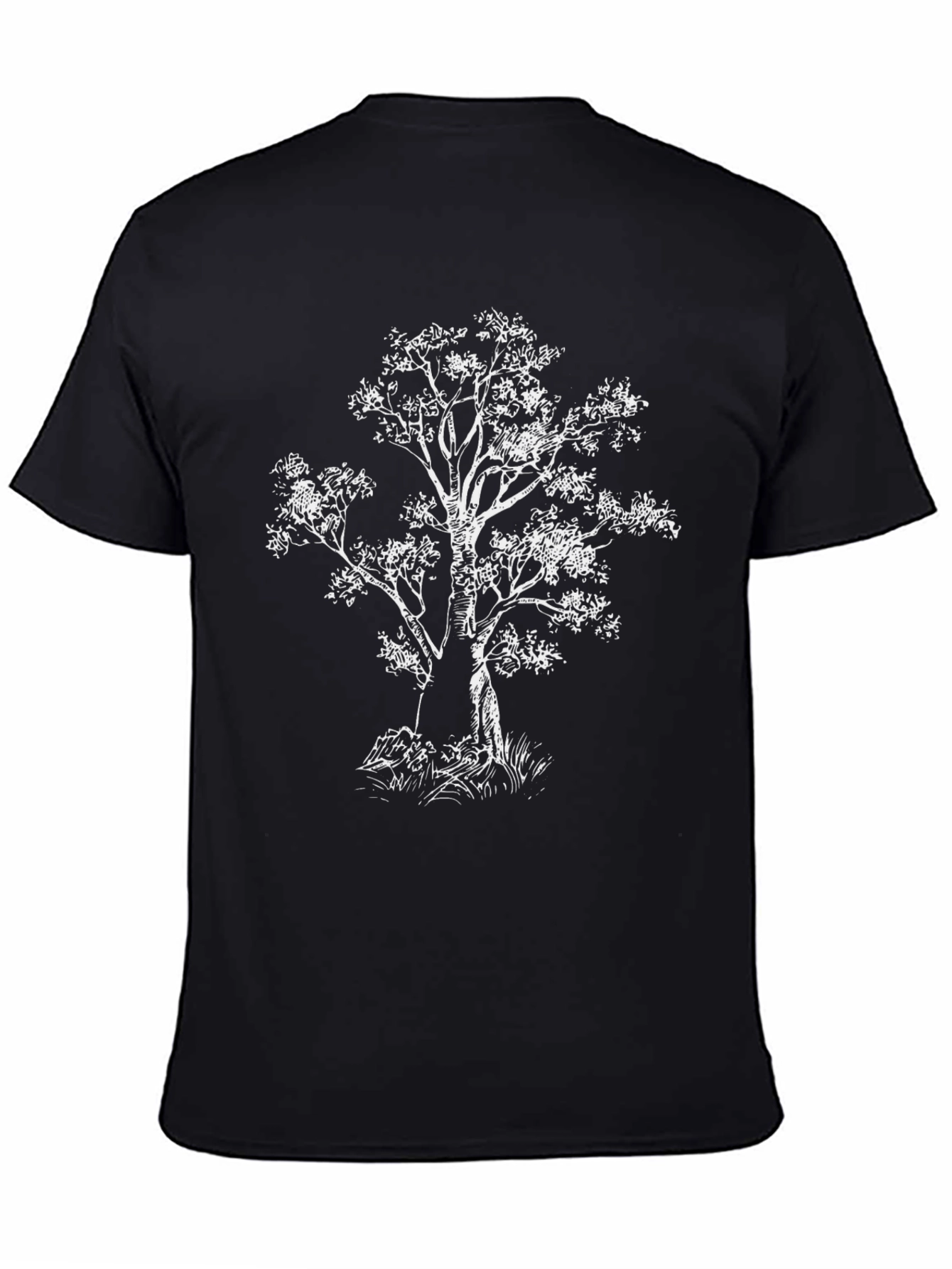 Tree Graphic Black T-Shirt - Nature Inspired Tee - 4