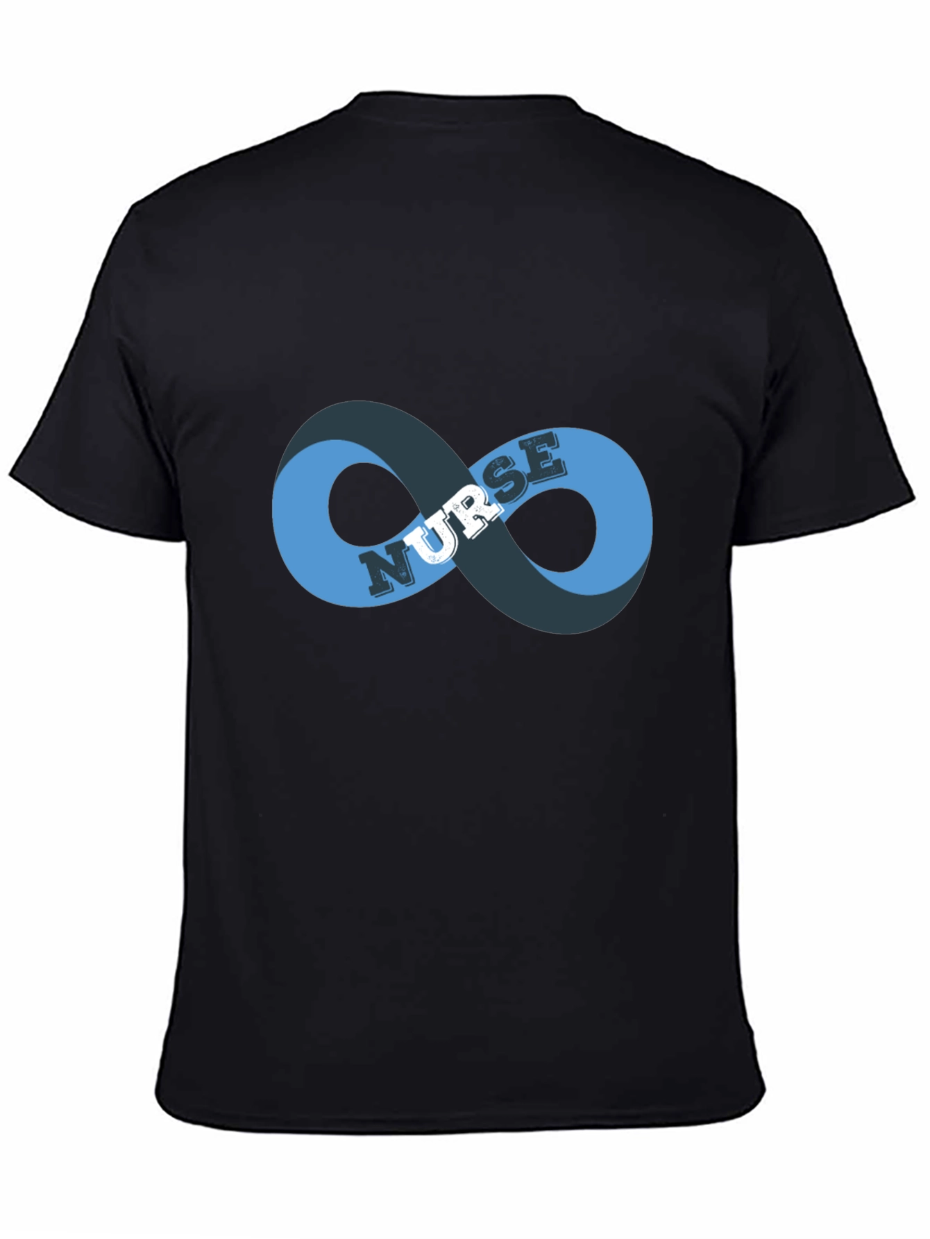 Black Nurse Infinity Symbol Graphic Tee - Black view 4