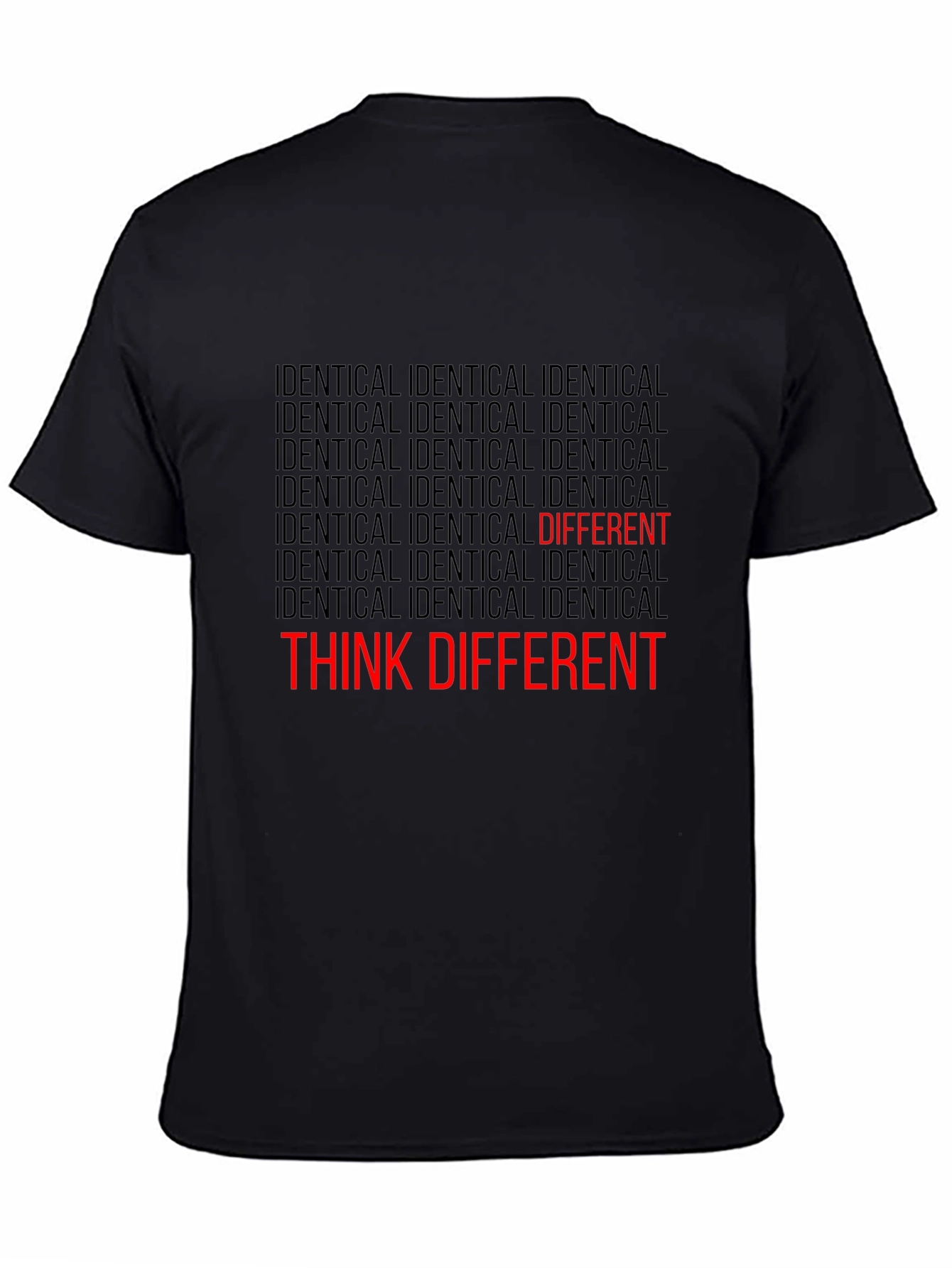 Black Think Different Graphic Tee view 4