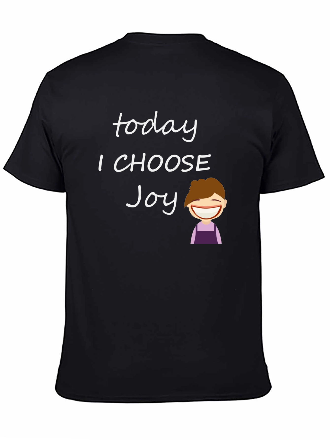 Black Choose Joy T-Shirt - Positive Vibes view 4