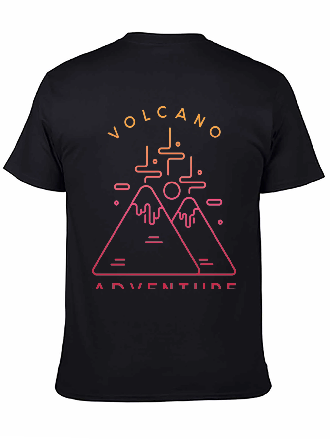 Black Volcano Adventure Graphic Tee view 4