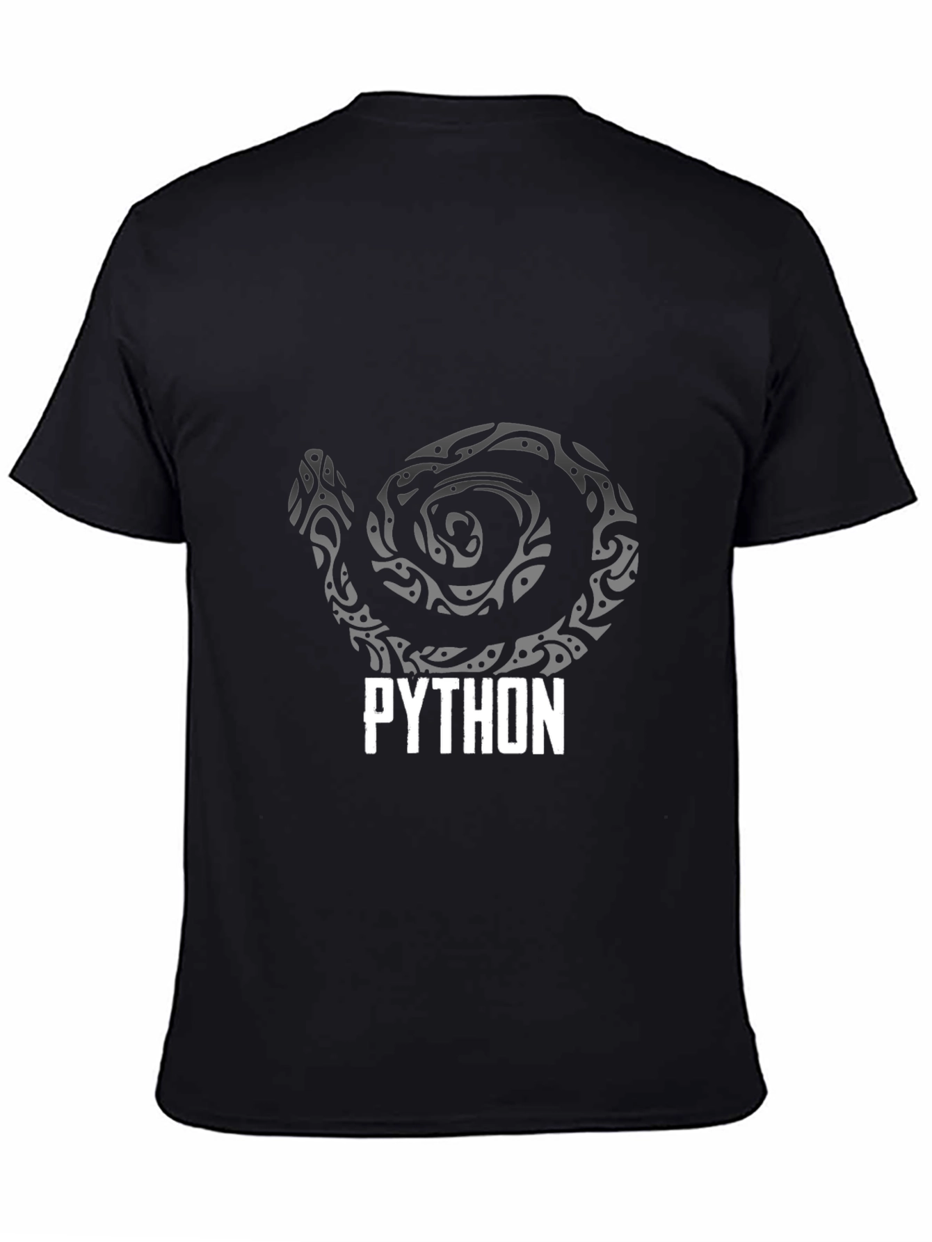 Python Snake Graphic Men's T-Shirt - 4