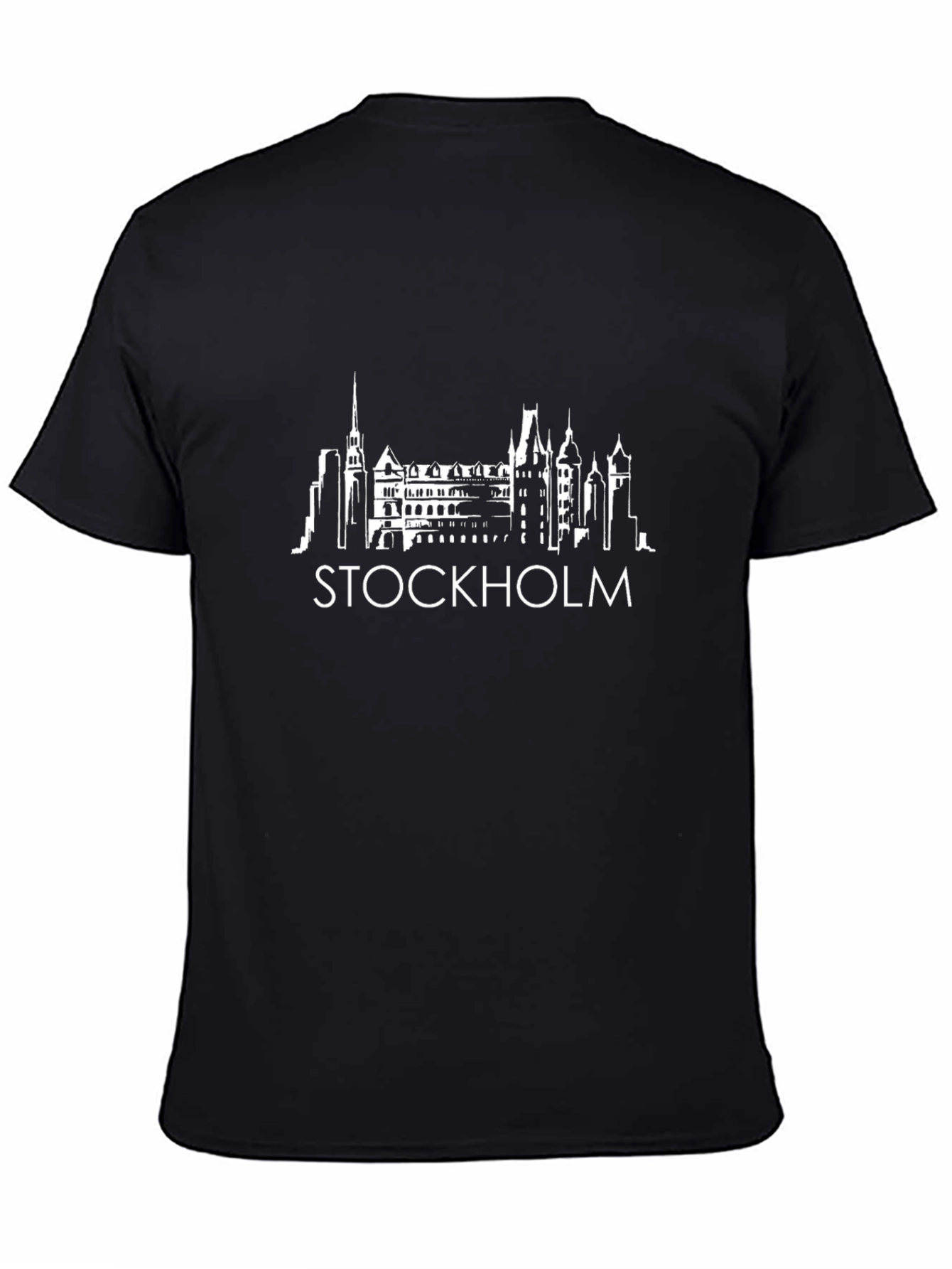 Stockholm Skyline Graphic Tee - Black - 4