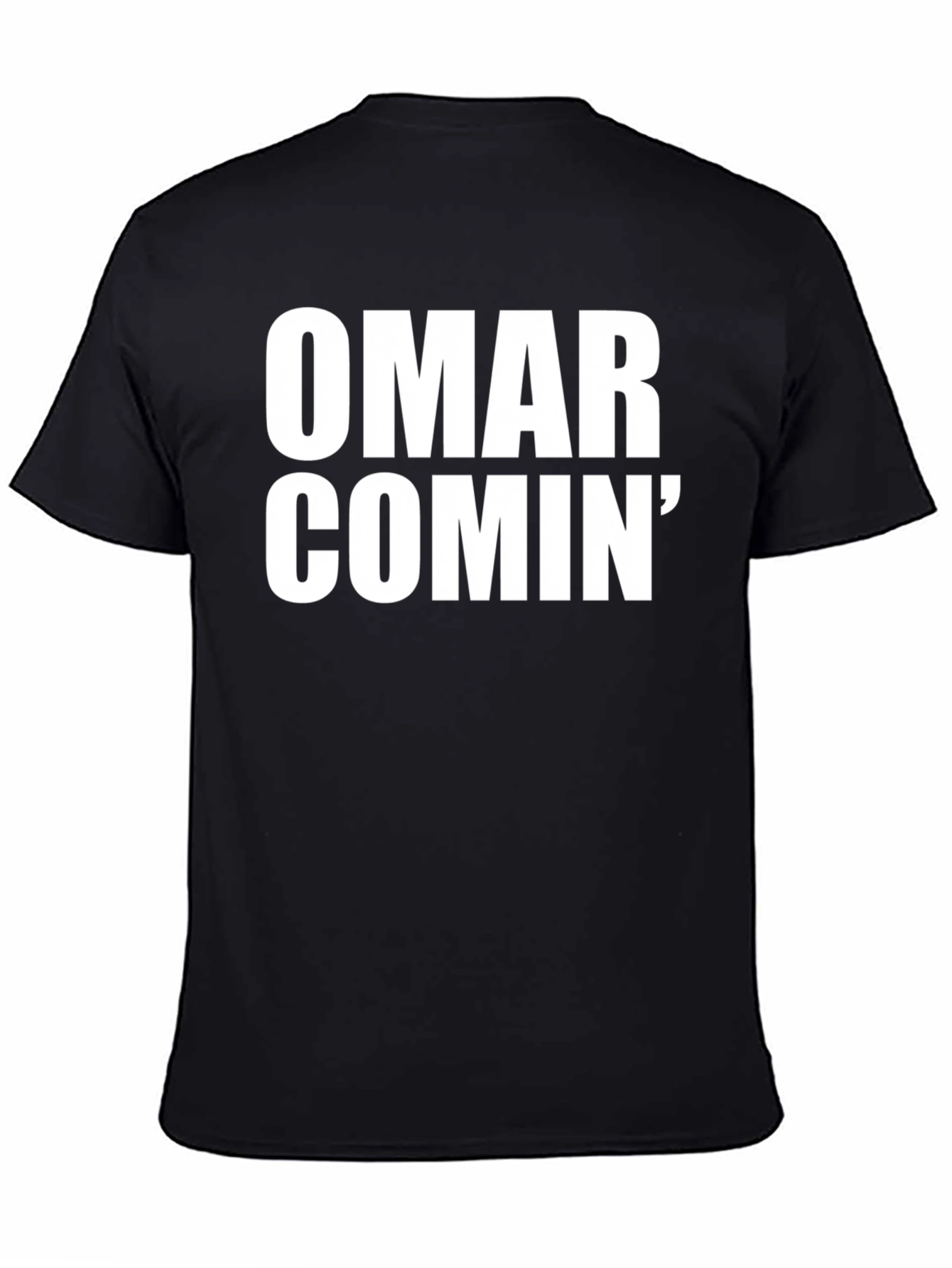 Black Omar Comin' T-Shirt view 4