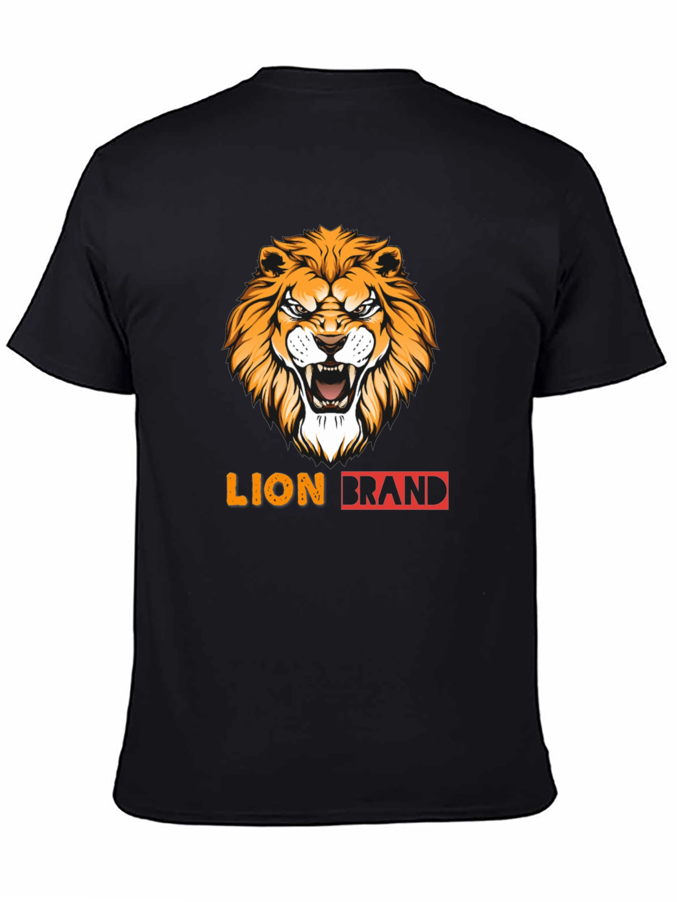 Black Lion Brand Black Graphic Tee view 4