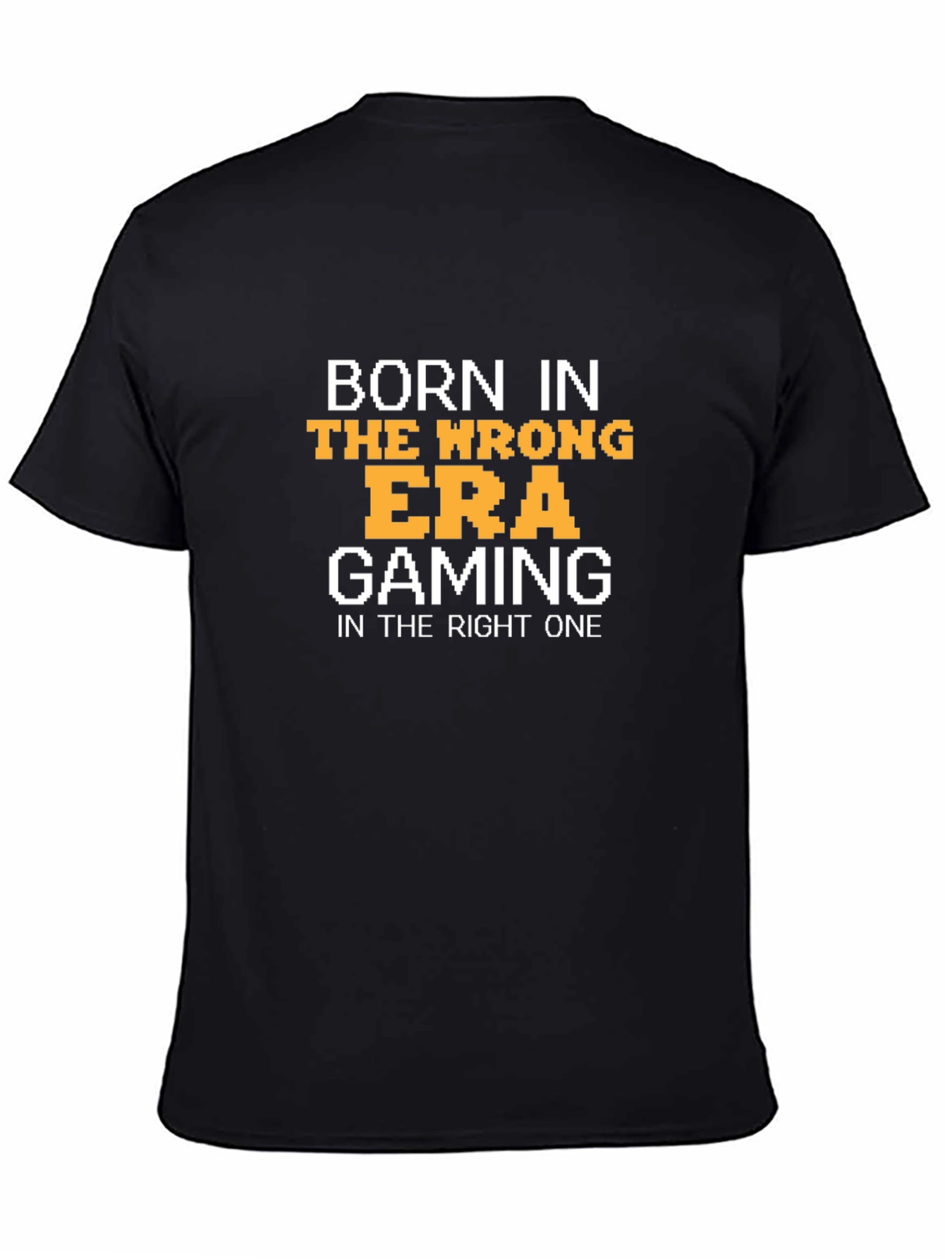 Black Gamer Era T-Shirt - Retro Gaming Apparel view 4