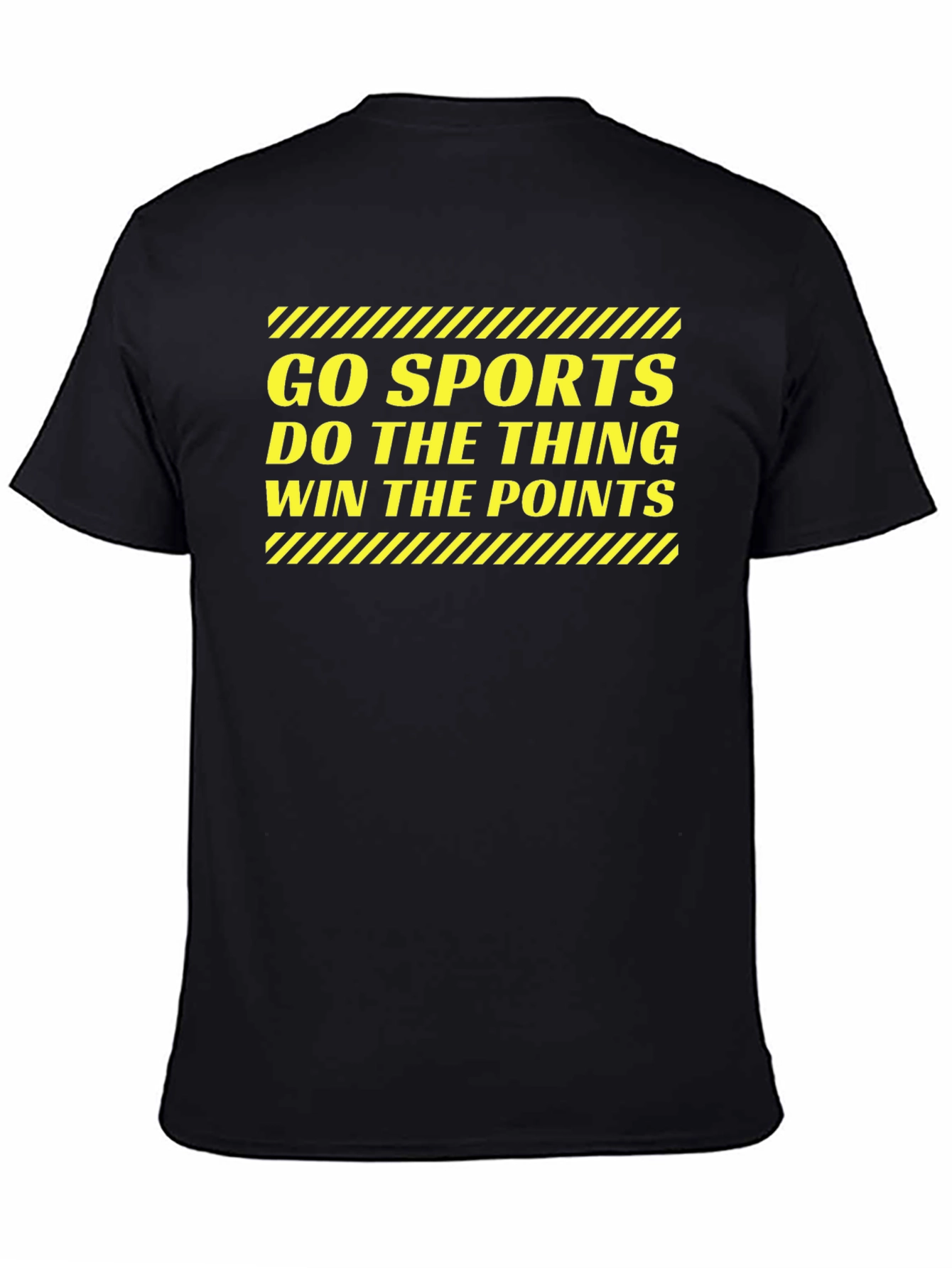 Black Go Sports T-Shirt - Funny Slogan Tee view 4