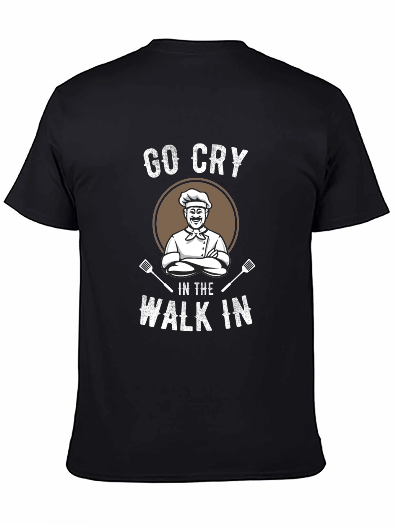 Black Go Cry In The Walk In T-Shirt view 4