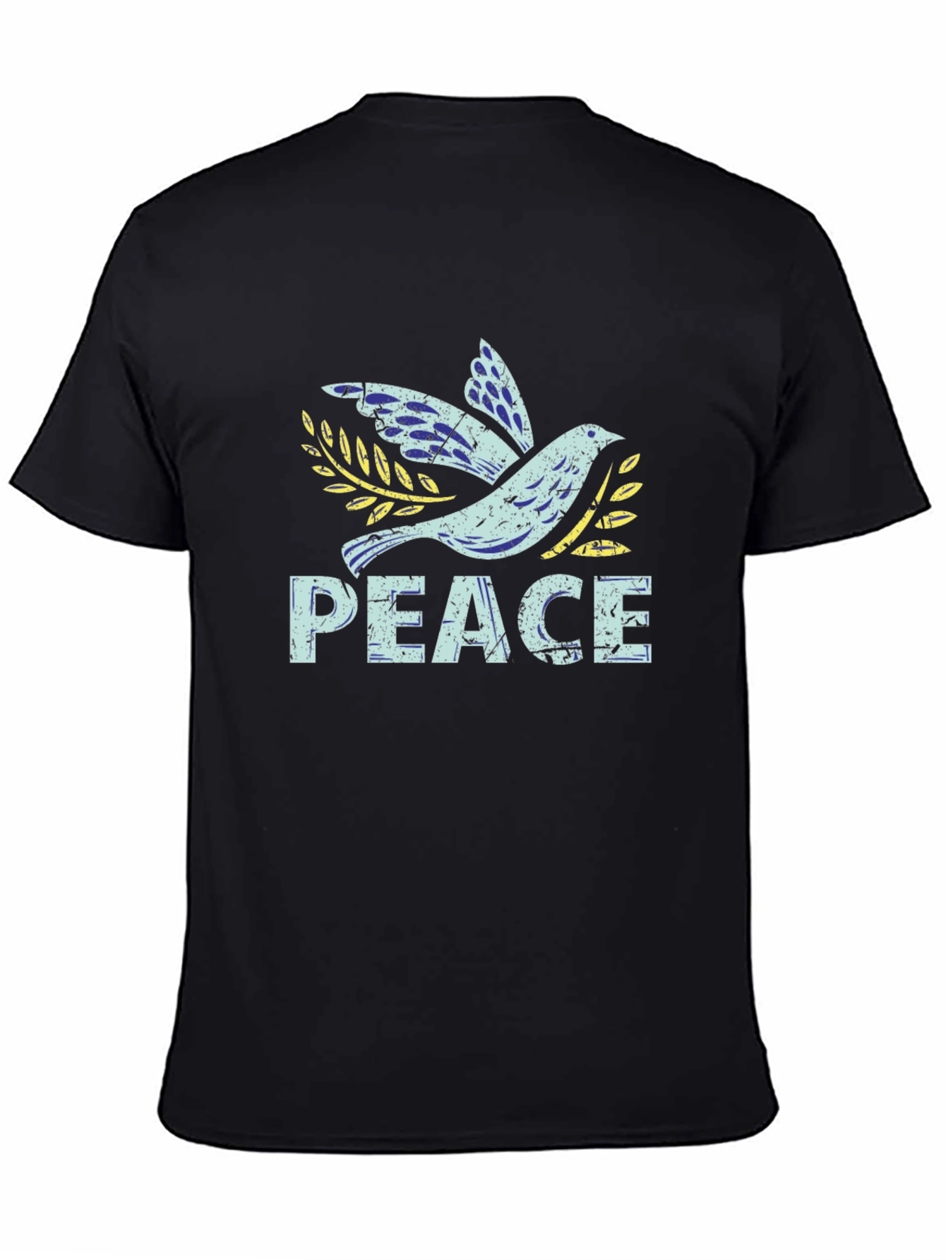 Black Peace Dove Graphic Tee - Unisex Soft Cotton Blend view 4