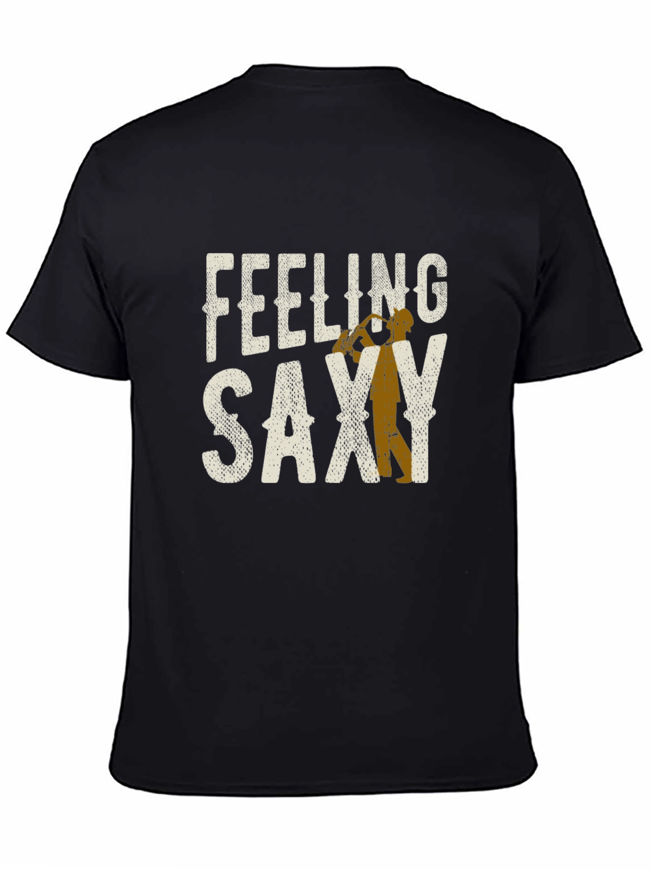 Black Feeling Saxy Graphic T-Shirt view 4