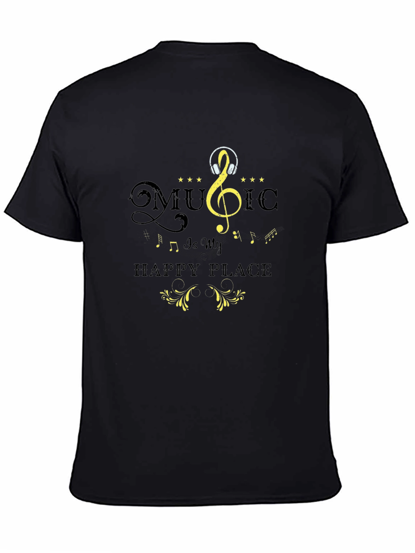 Black Music is My Happy Place T-Shirt view 4