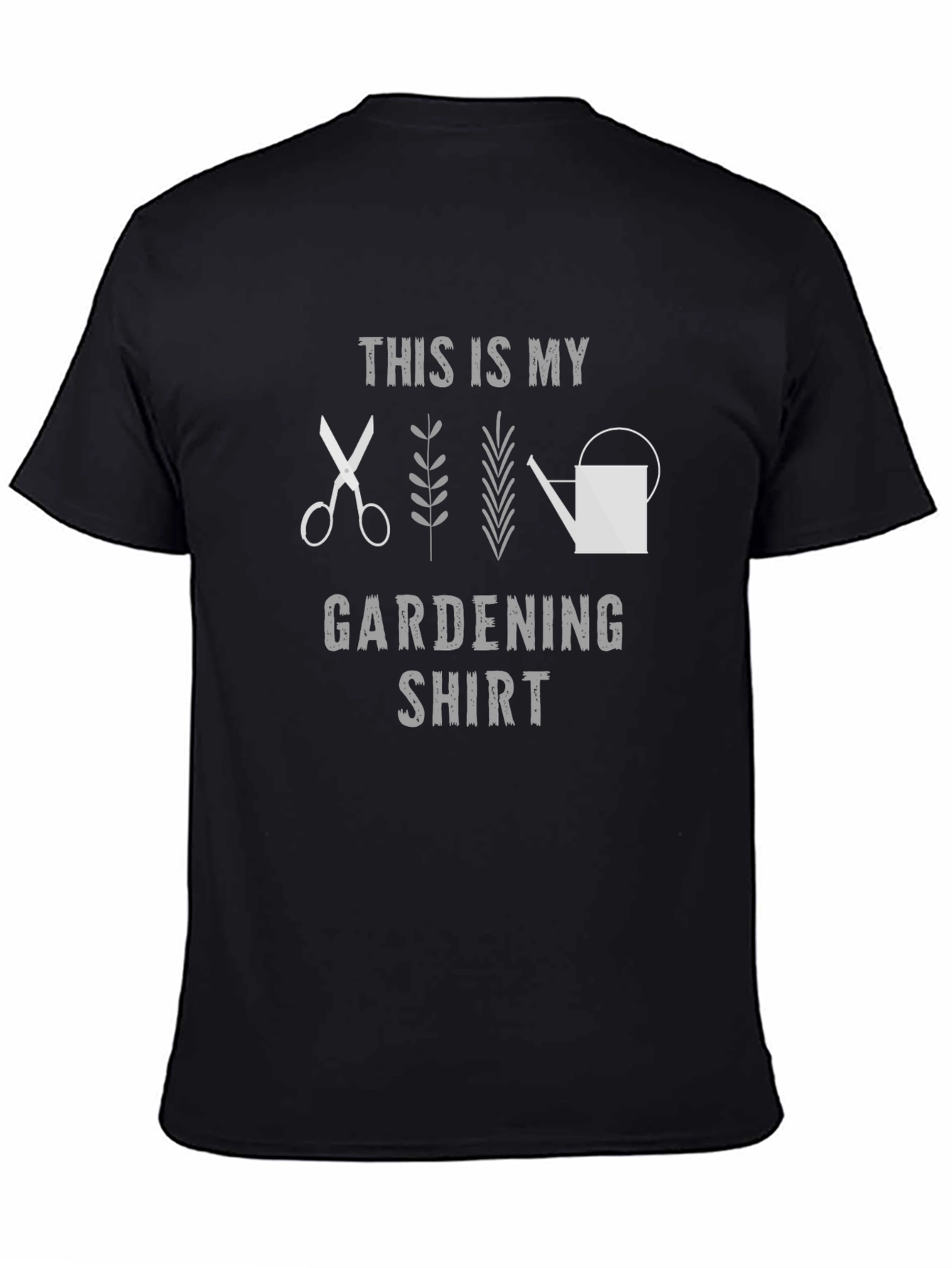 Black Gardening Shirt - Gardener T-Shirt view 4