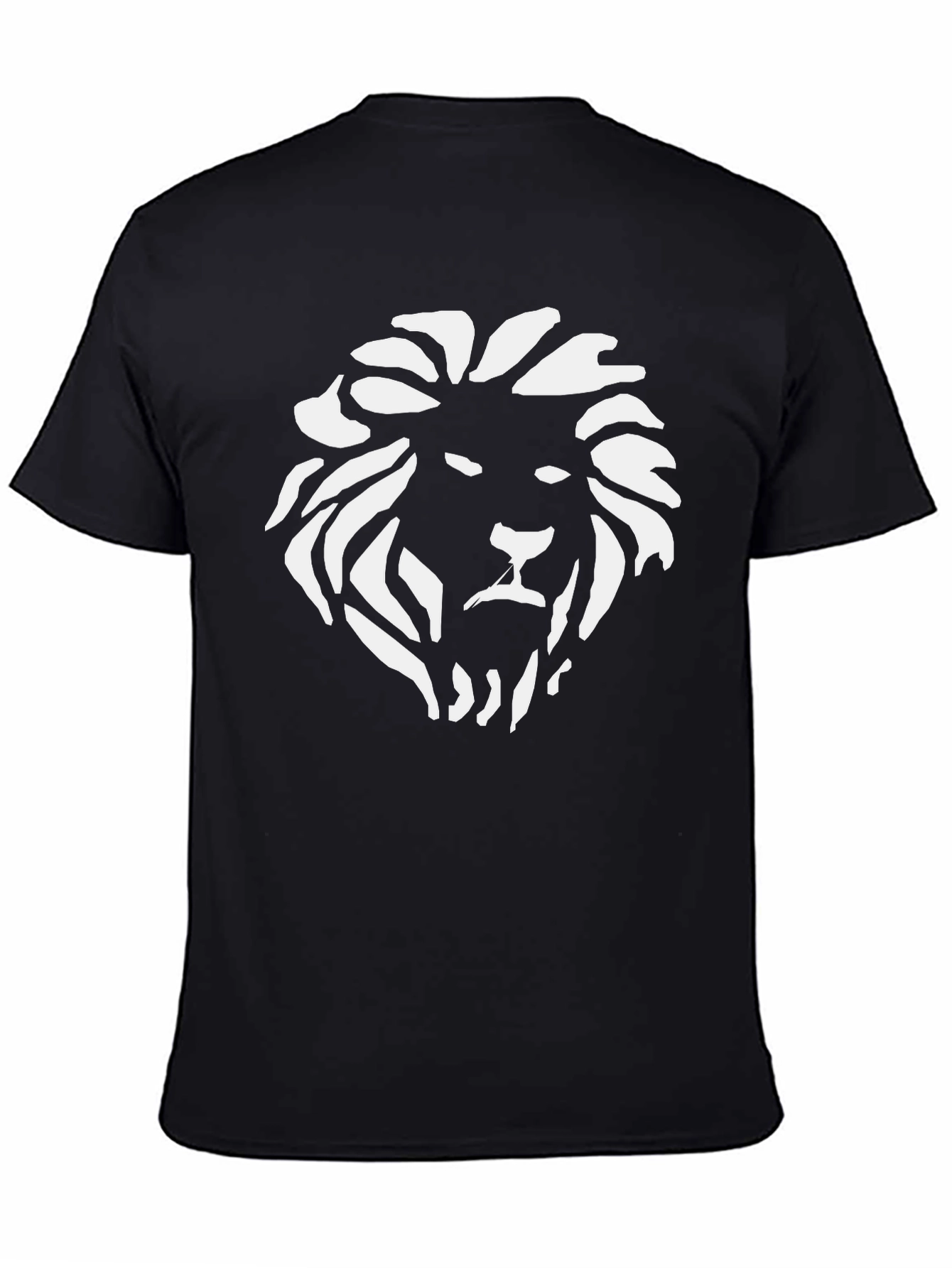 Black Lion Graphic Black T-Shirt - Bold & Stylish view 4