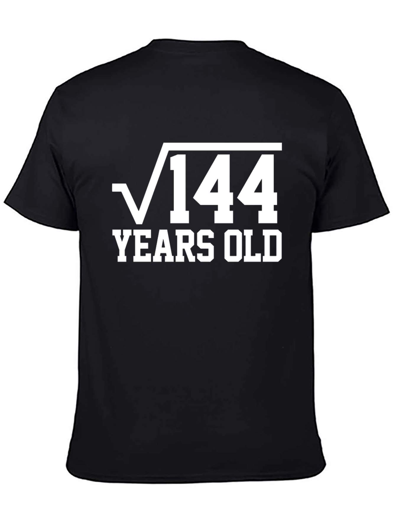 Black Funny Math 12 Years Old Birthday T-Shirt view 4
