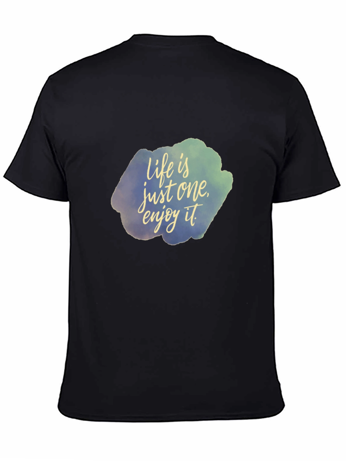 Black Life is Just One, Enjoy It Black T-Shirt view 4