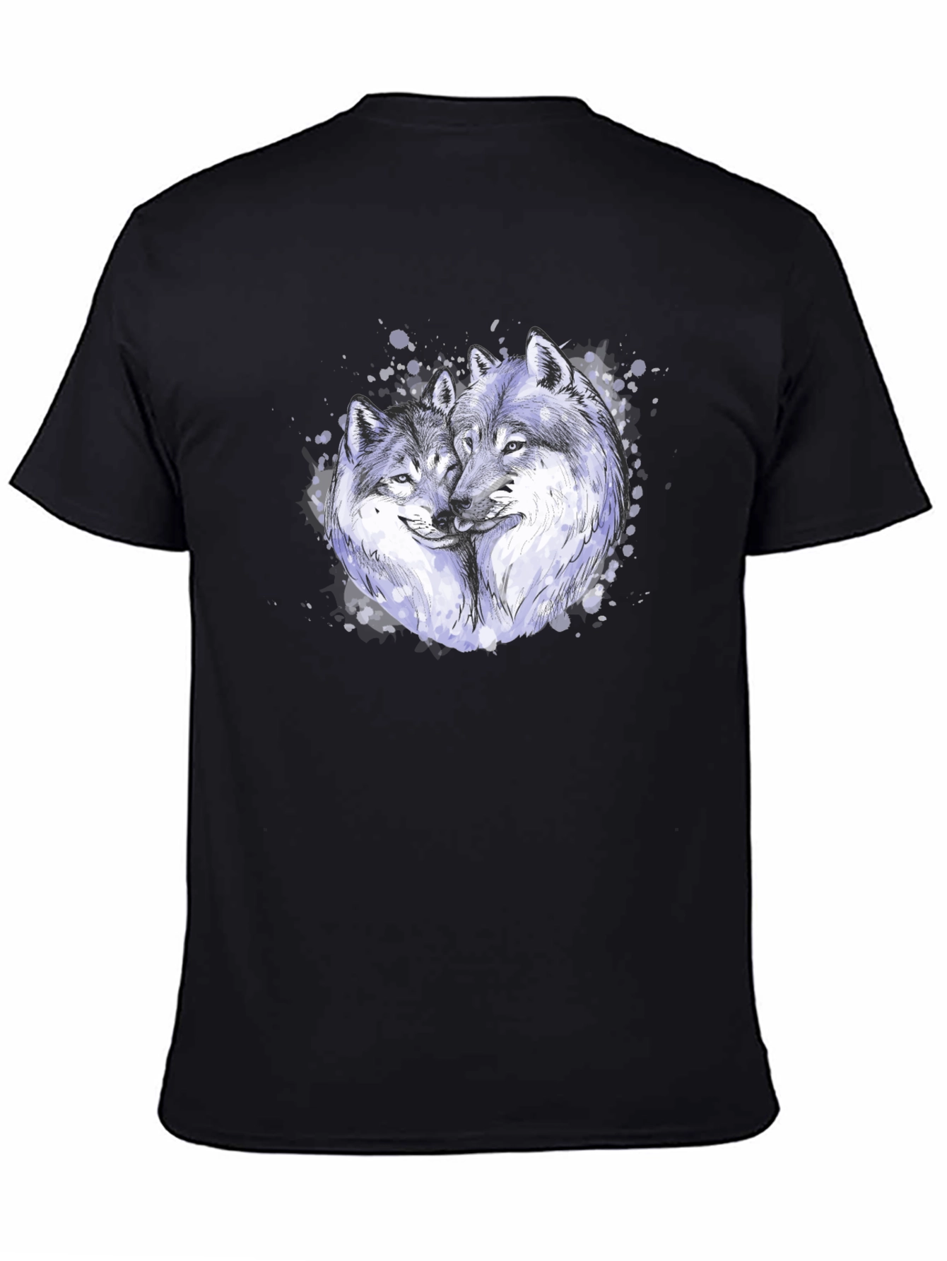 Black Wolf Love T-Shirt view 4