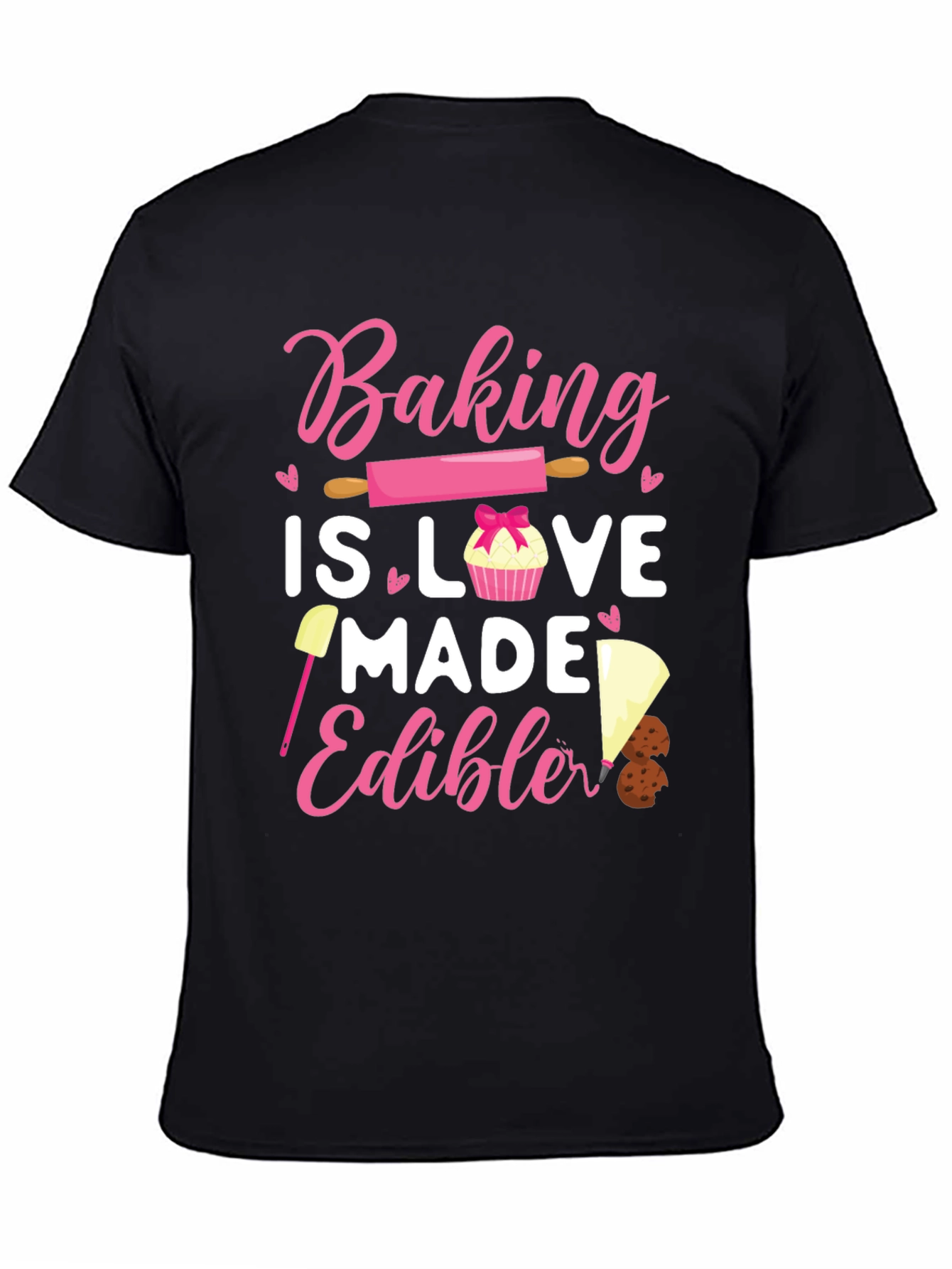 Black Baking is Love Made Edible Tee view 4