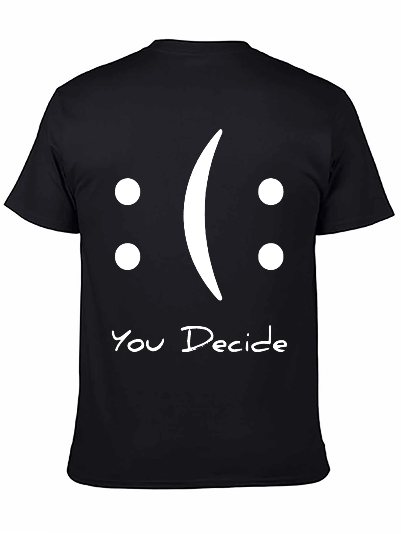 Black You Decide Graphic T-Shirt - Black Casual Tee view 4