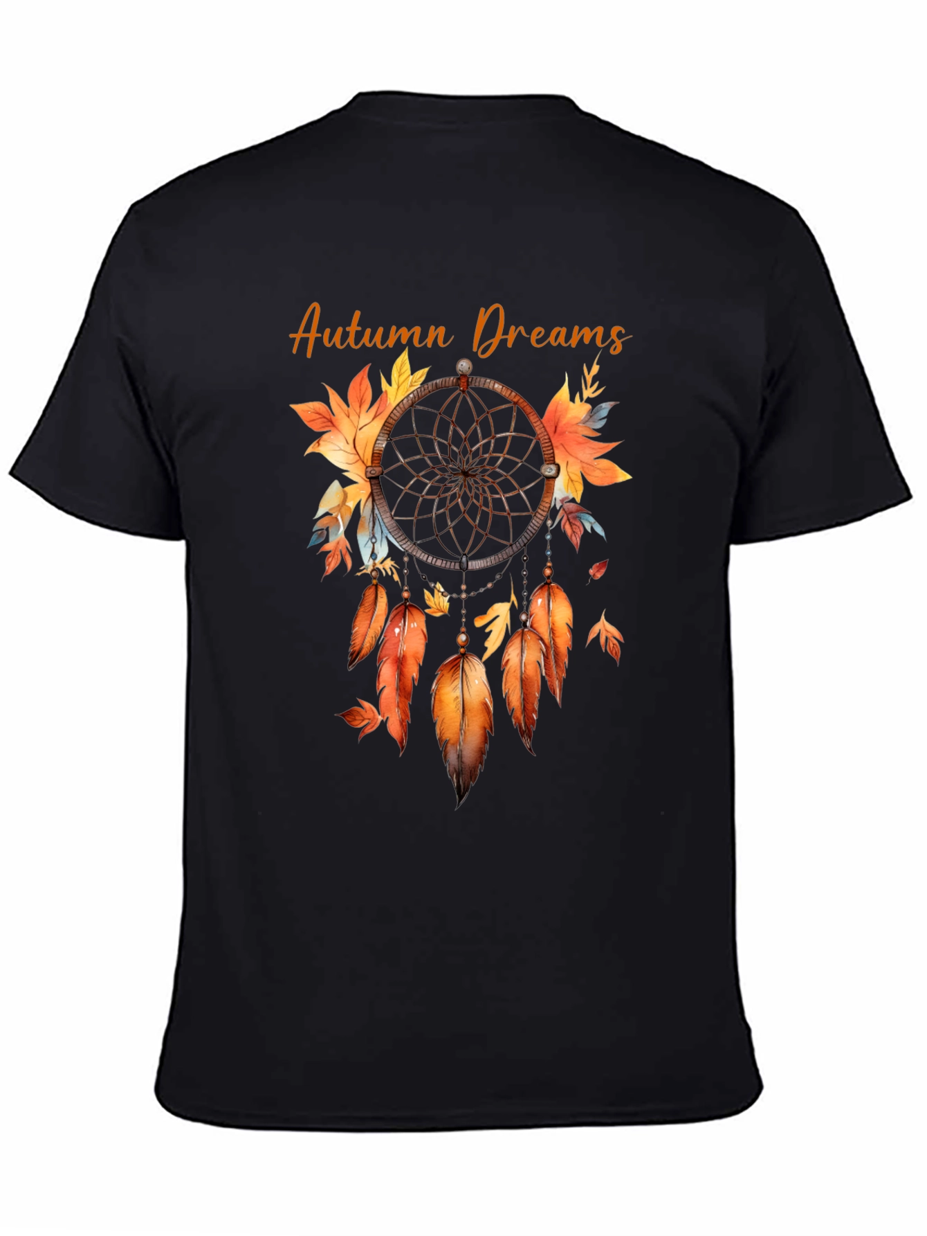 Black Autumn Dreams Dreamcatcher T-Shirt view 4