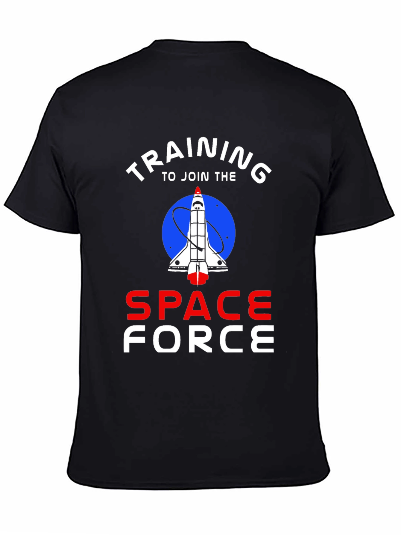 Black Training To Join The Space Force T-Shirt view 4