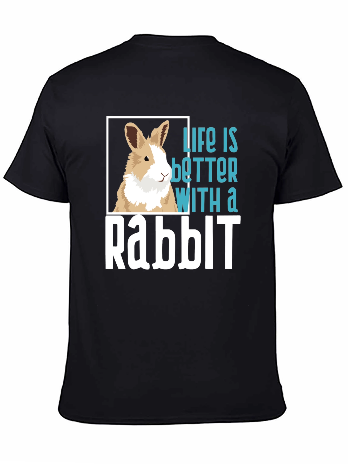 Black Life is Better with a Rabbit T-Shirt view 4