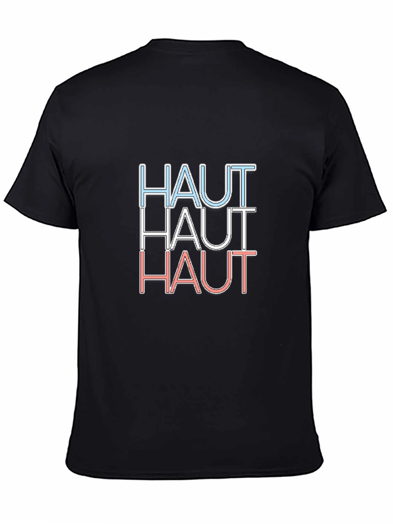 Black Haut T-Shirt - Retro 80s Style view 4