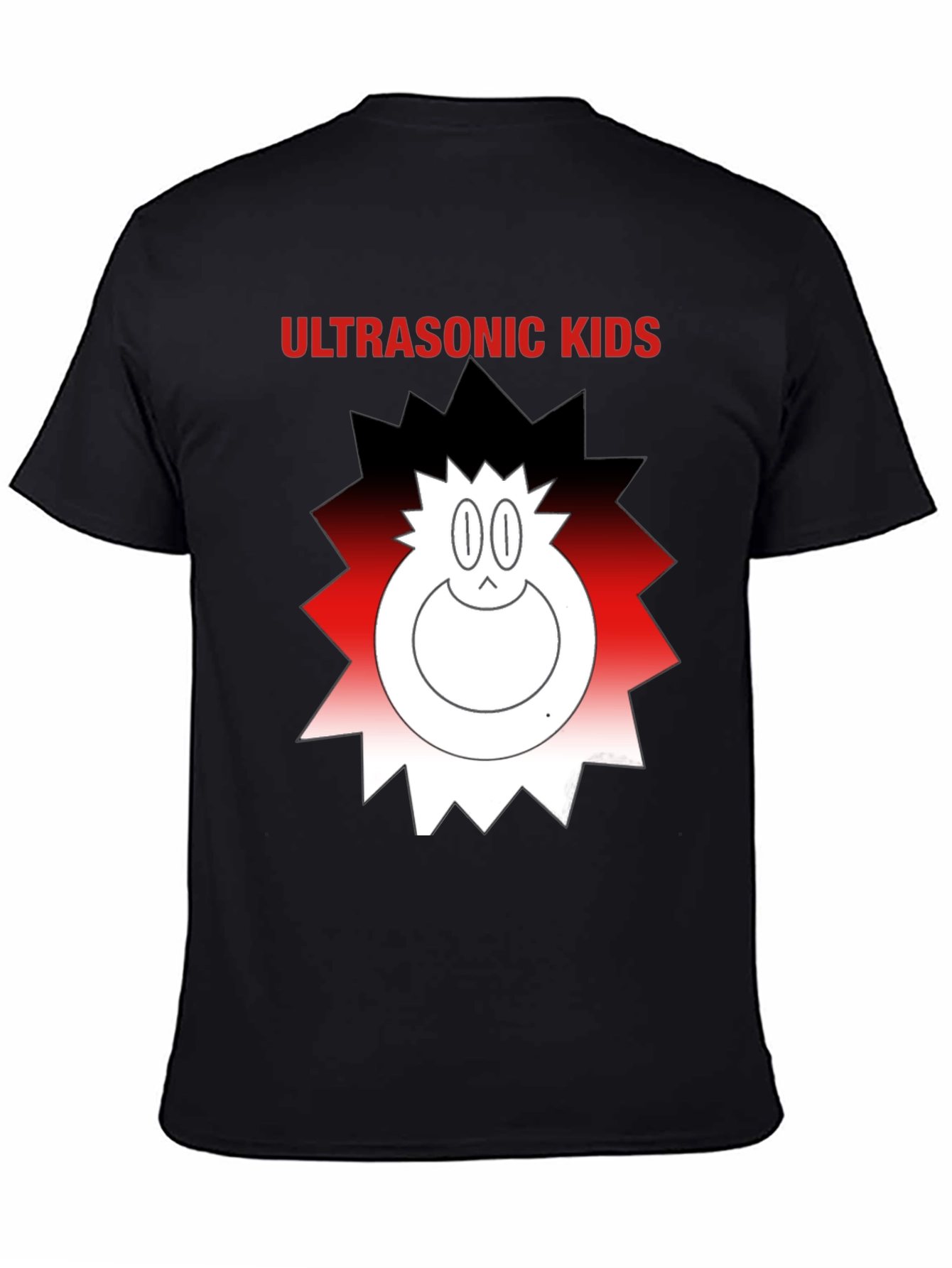 Black Ultrasonic Kids Graphic Tee - Funky Cartoon Design view 4