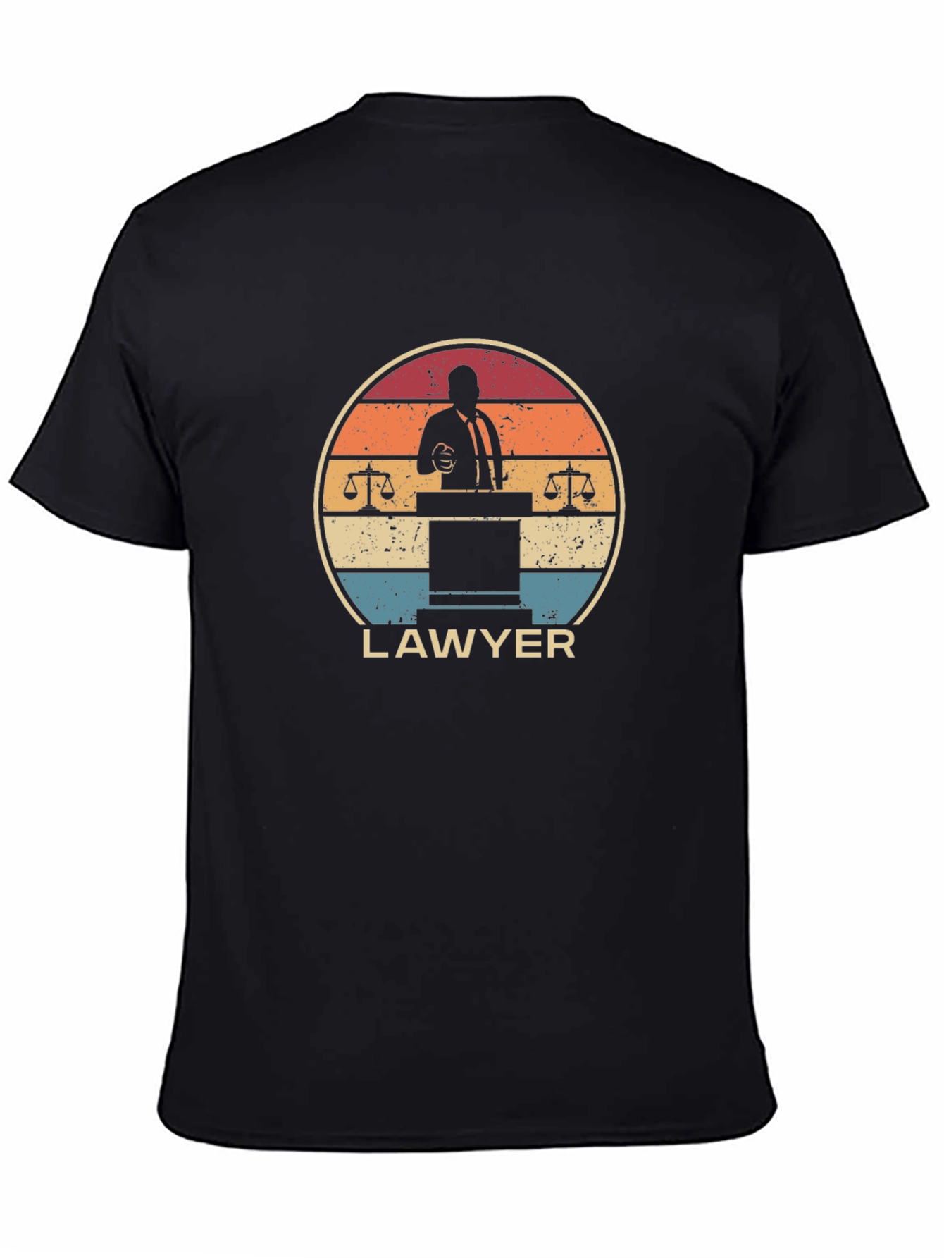 Lawyer Retro T-Shirt - Vintage Style - 4