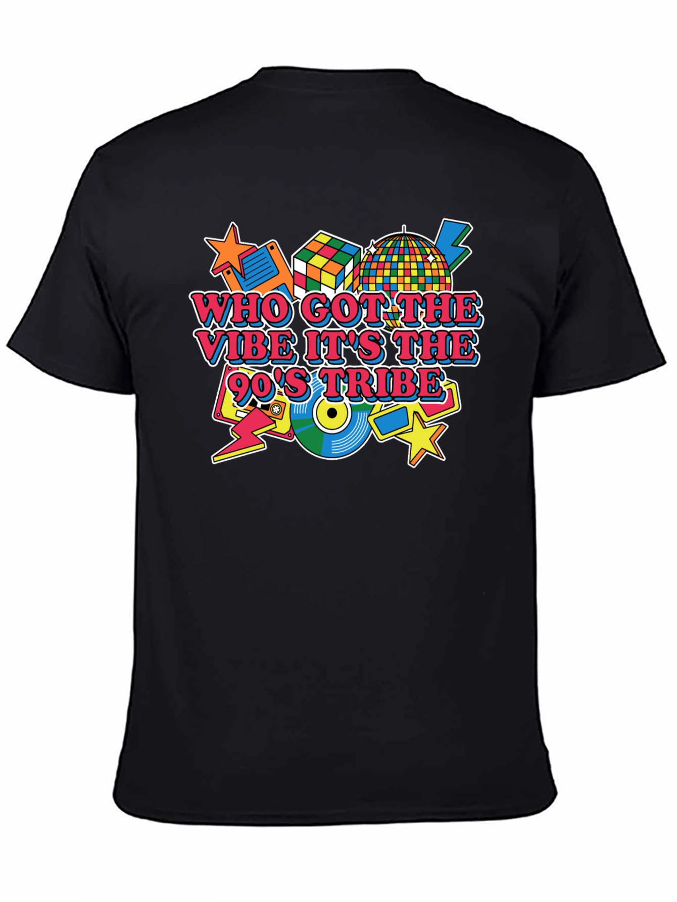 90's Vibe Graphic Tee - Retro Party T-Shirt - 4