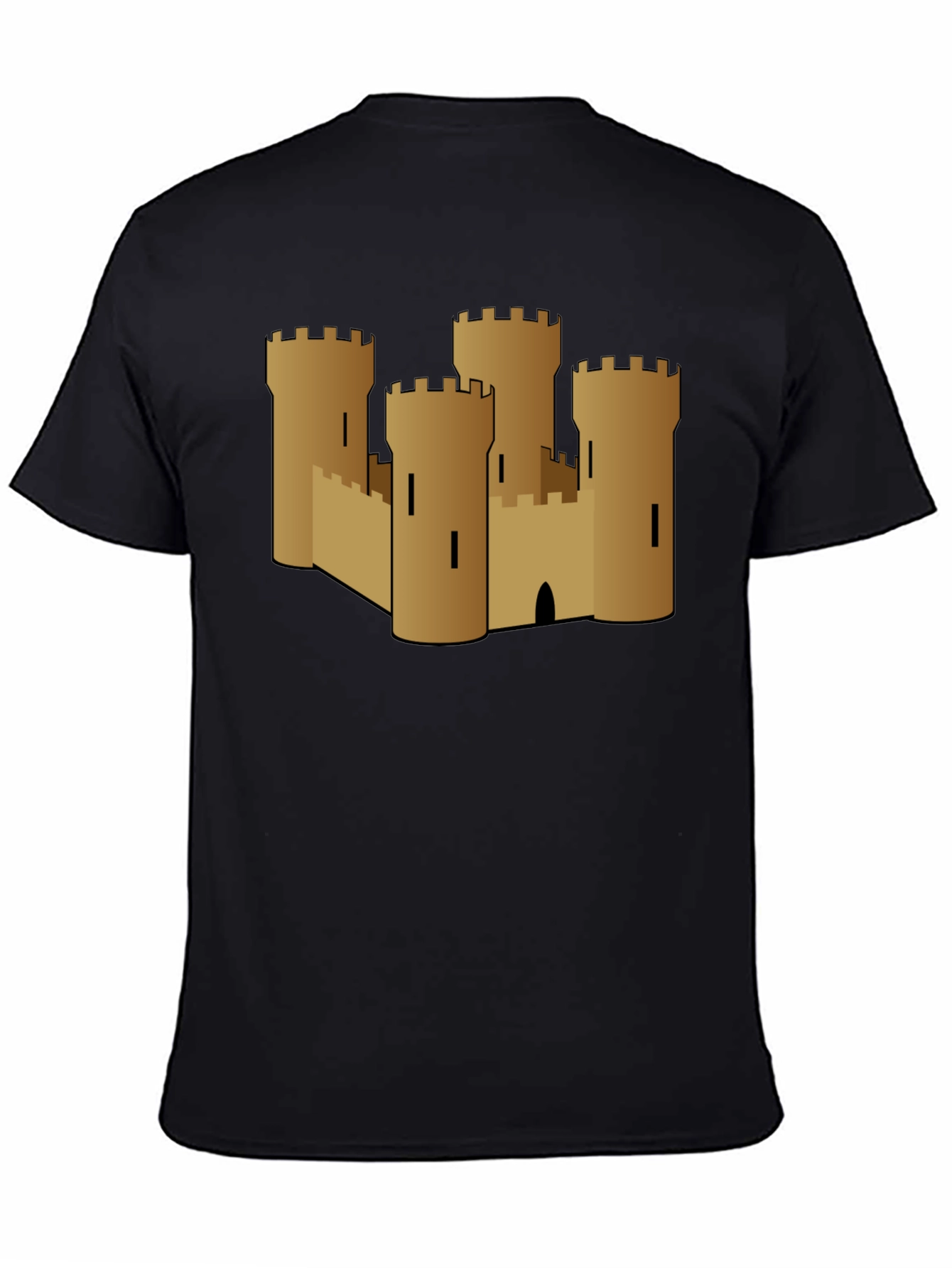 Black Castle Graphic Tee - Medieval Style view 4