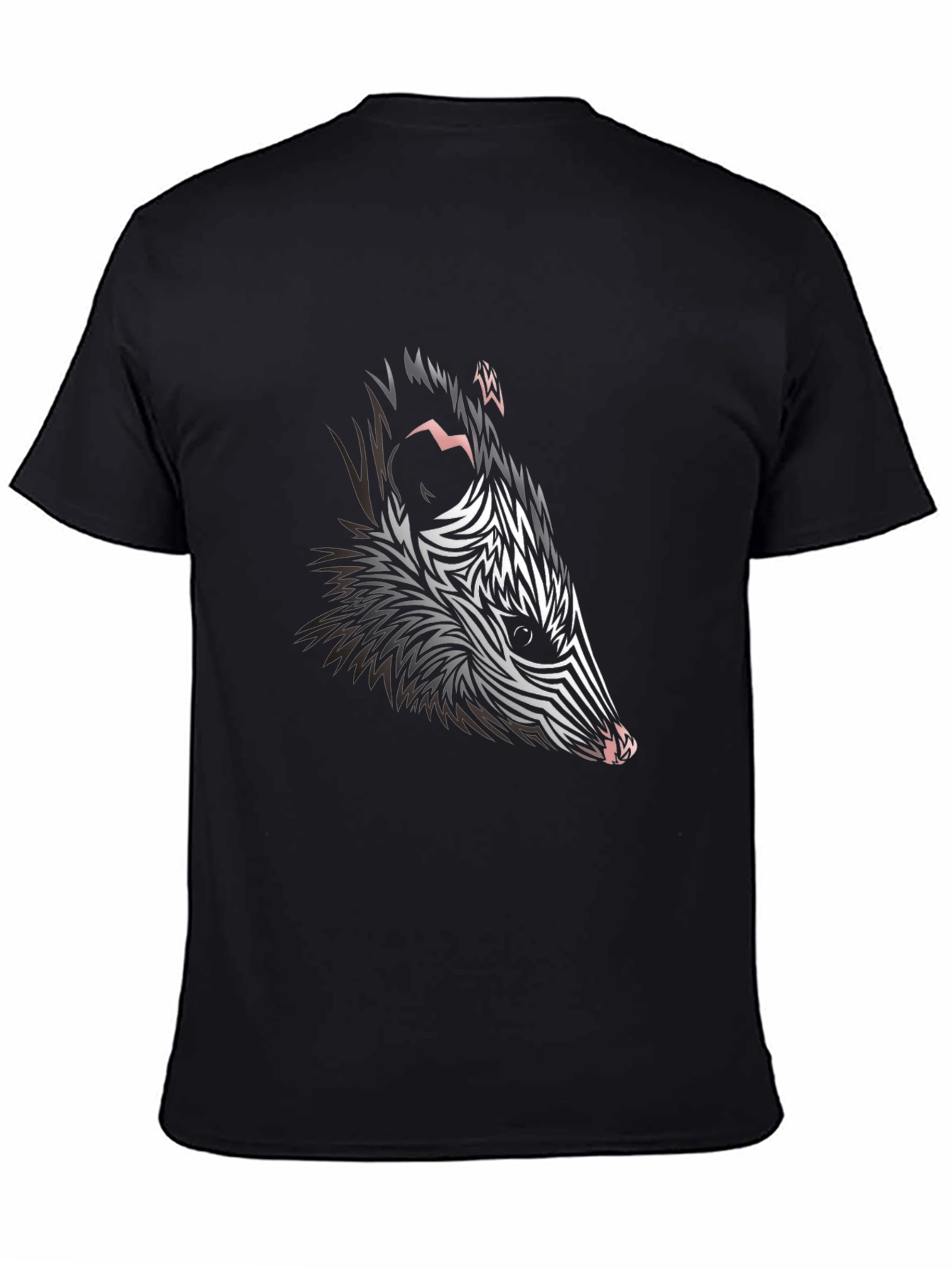 Black Opossum Graphic Black T-Shirt view 4