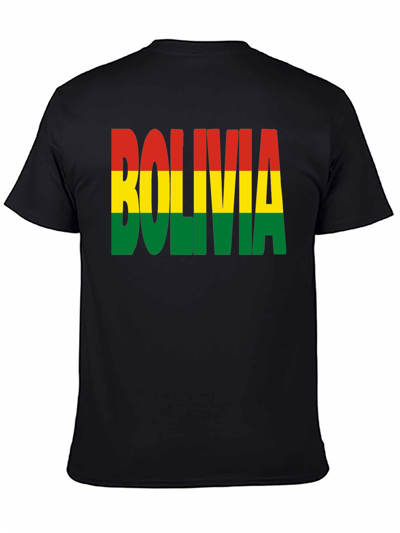 Black Bolivia Flag T-Shirt - Country Pride Graphic Tee view 4