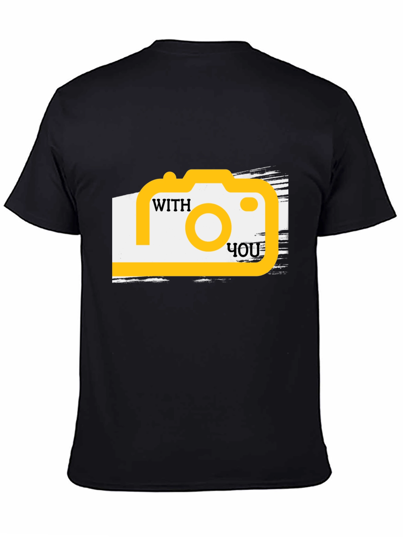Black With You Camera Graphic Tee view 4
