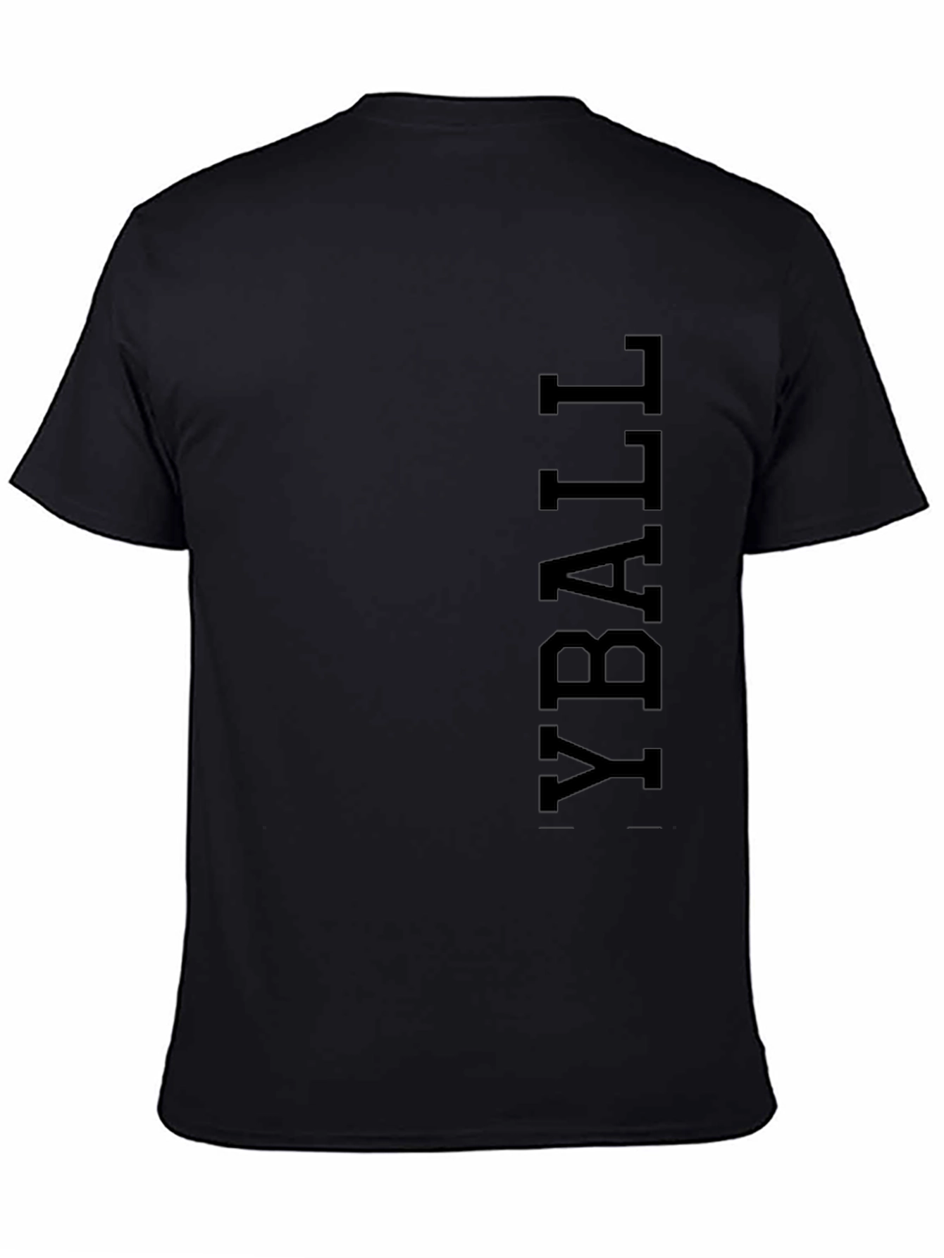 Black Black Yball T-Shirt Casual Wear view 4