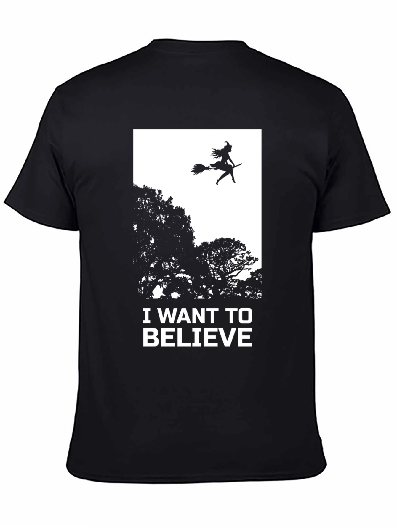 I Want to Believe Halloween Witch T-Shirt - 4