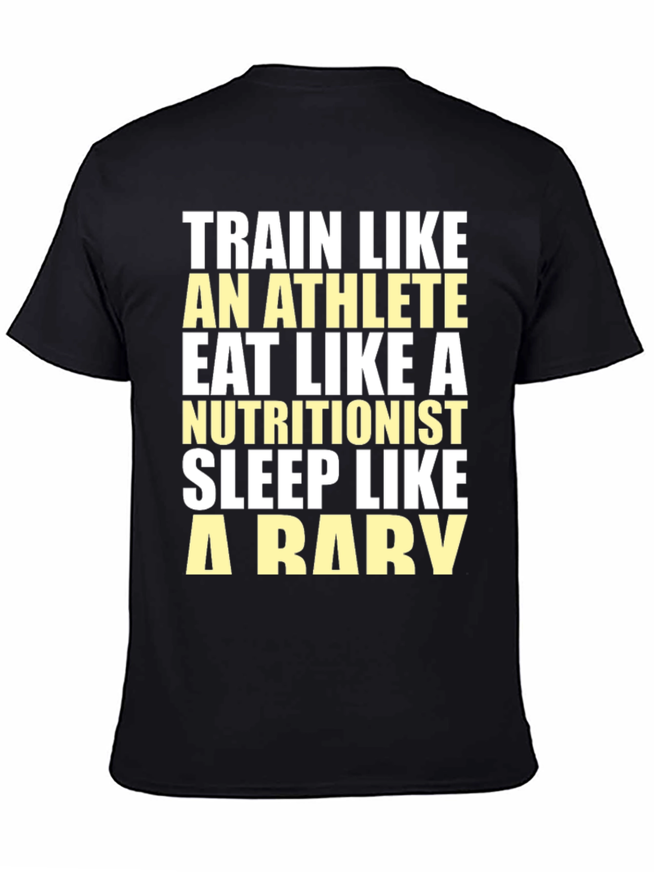 Black Train Like Athlete Graphic Tee view 4