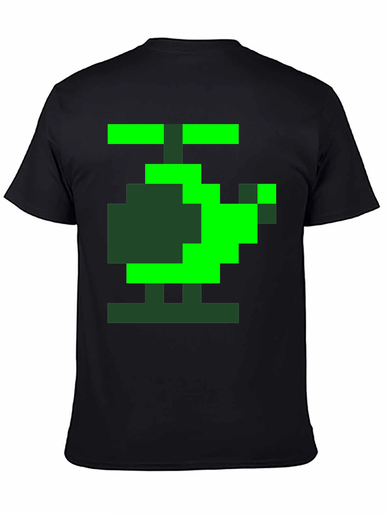 Black Pixel Helicopter Graphic Tee - Gamer Style view 4