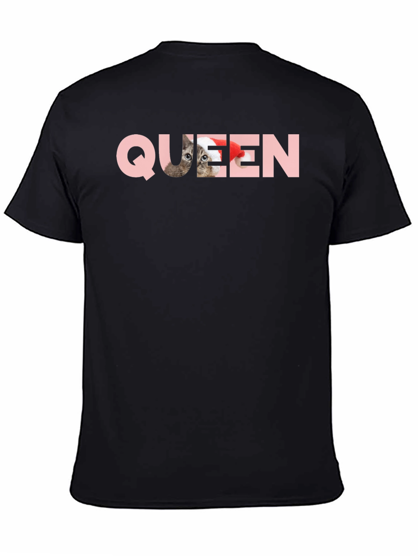 Black Queen Cat T-Shirt - Fun Novelty Tee view 4