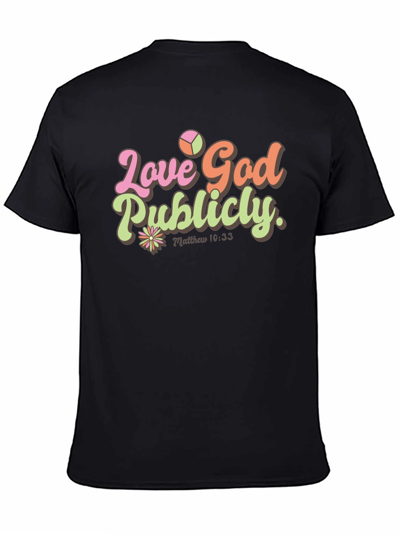 Black Love God Publicly Tee view 4