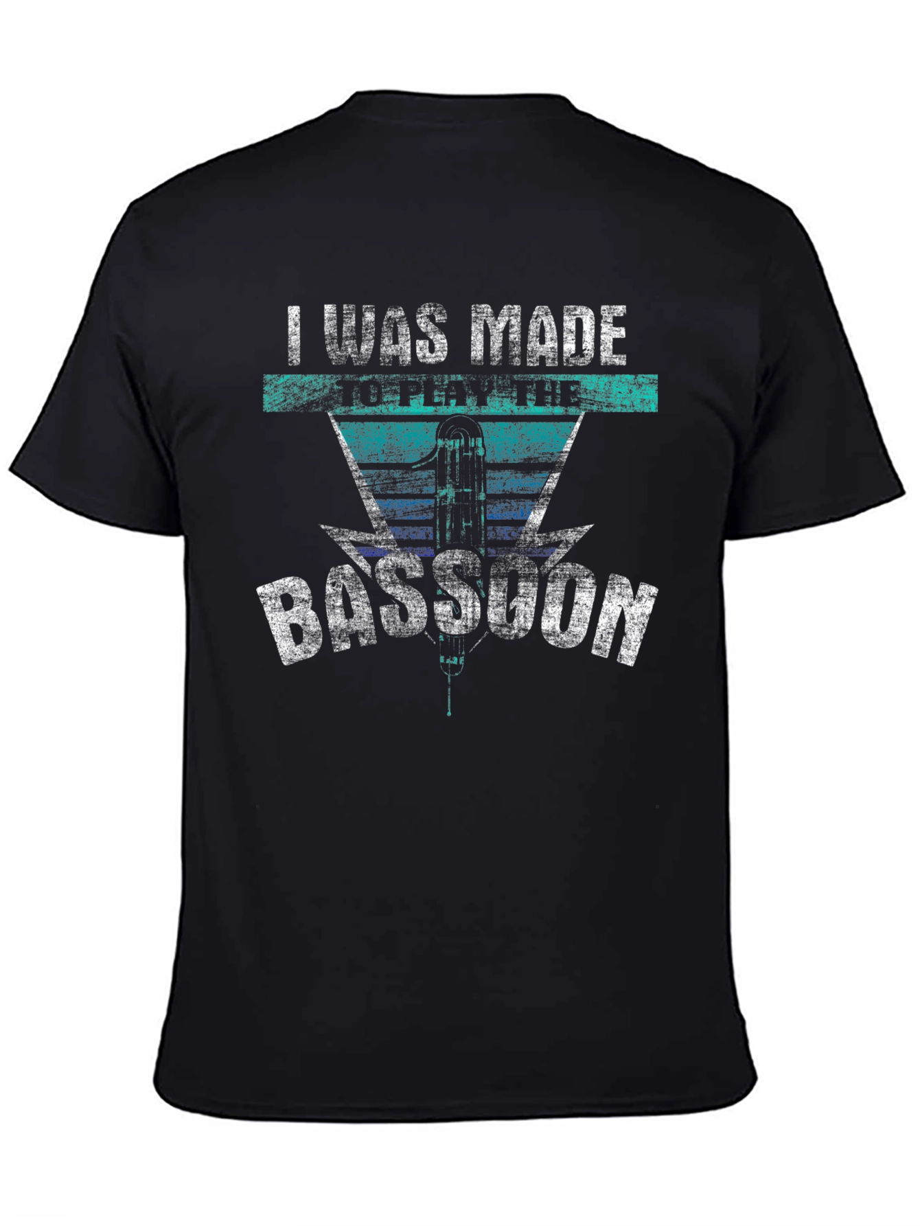 Black I Was Made To Play The Bassoon Black T-Shirt view 4