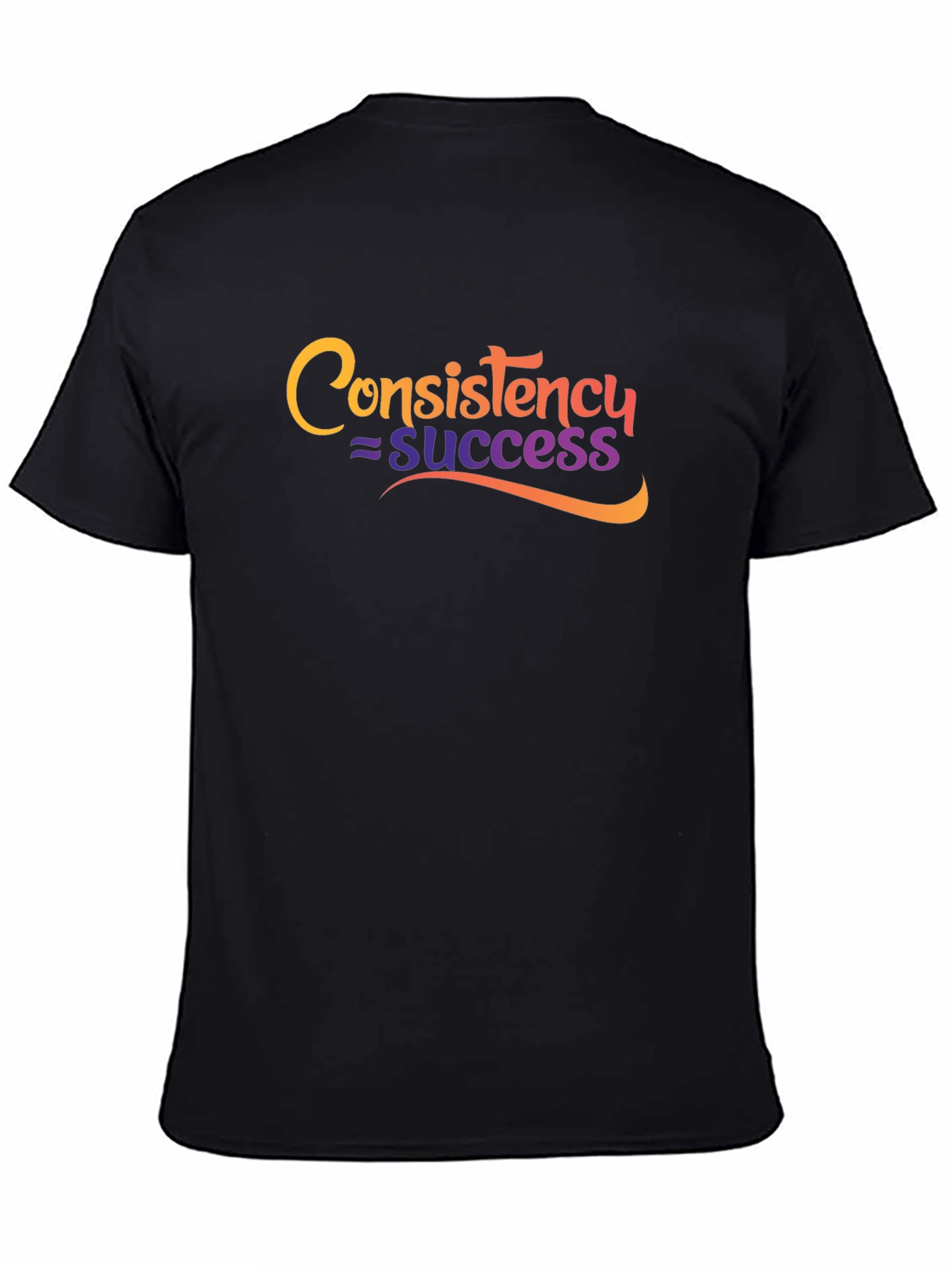 Black Consistency = Success Graphic T-Shirt view 4