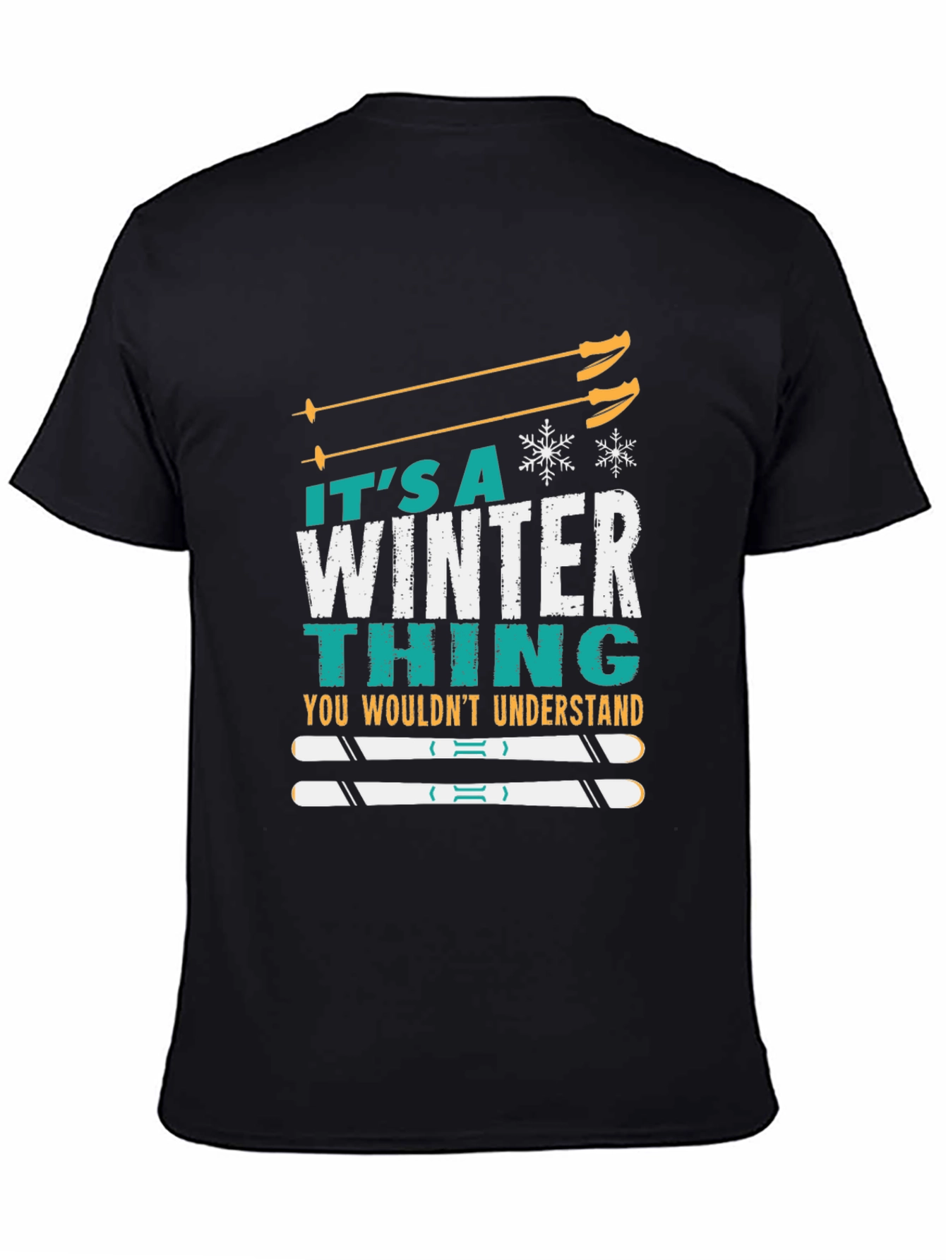 Black It's A Winter Thing T-Shirt view 4