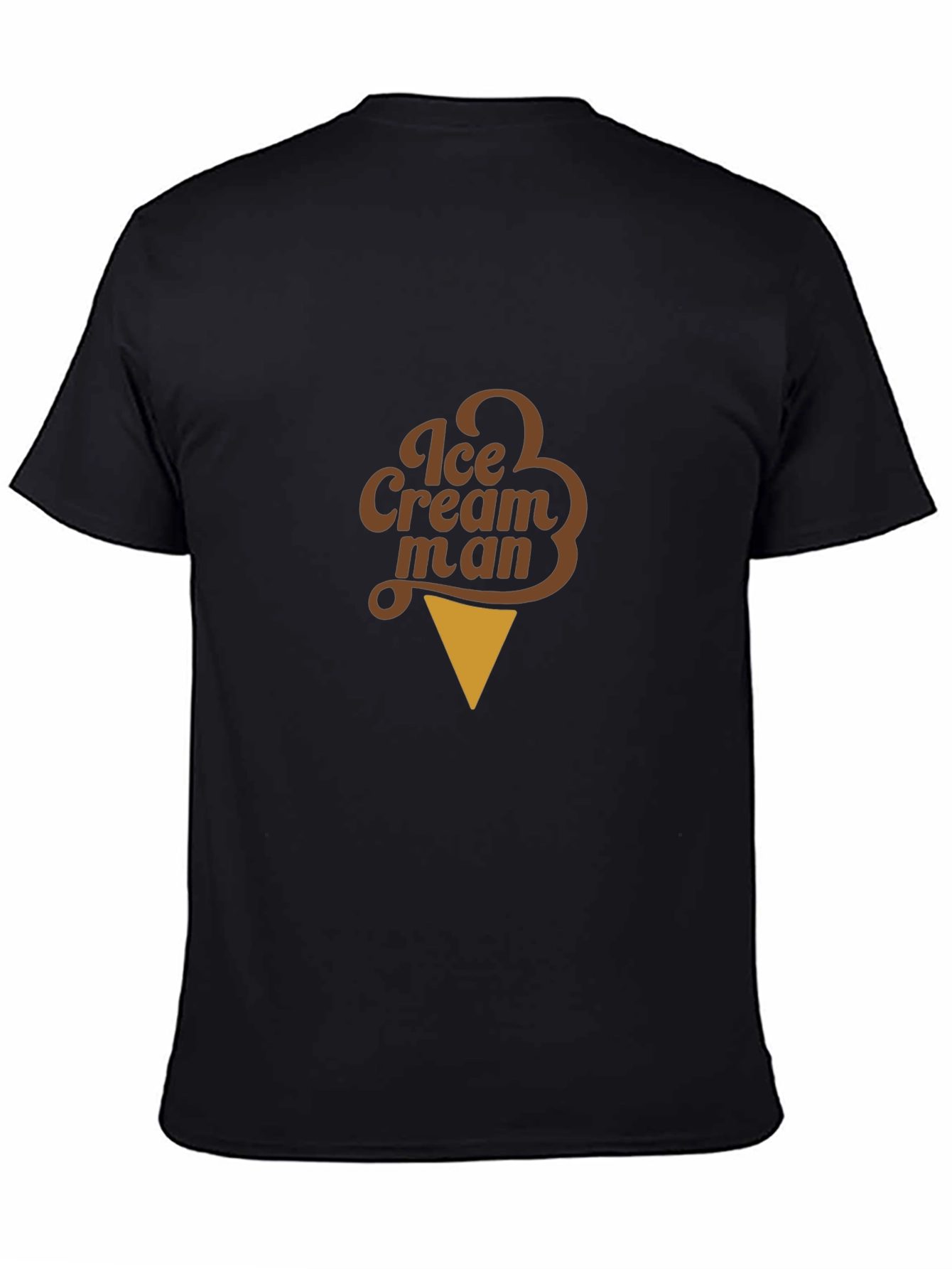 Black Ice Cream Man T-Shirt - Novelty Graphic Tee view 4