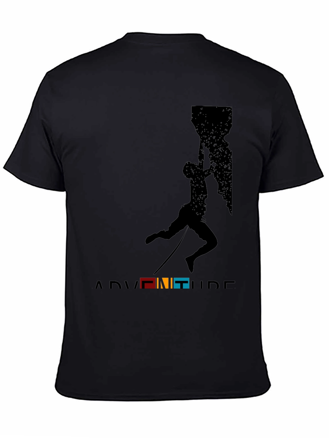 Black Adventure Climbing Graphic Tee view 4