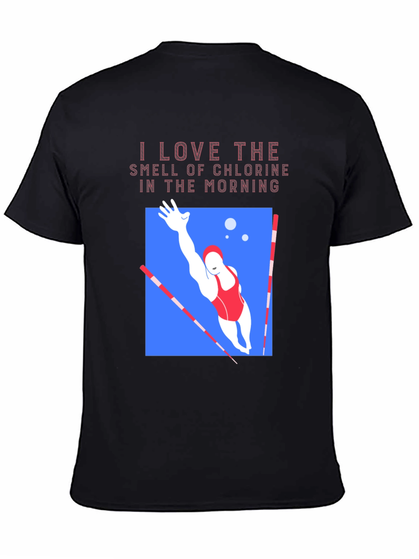 Chlorine Smell Swimmer Graphic T-Shirt - 4