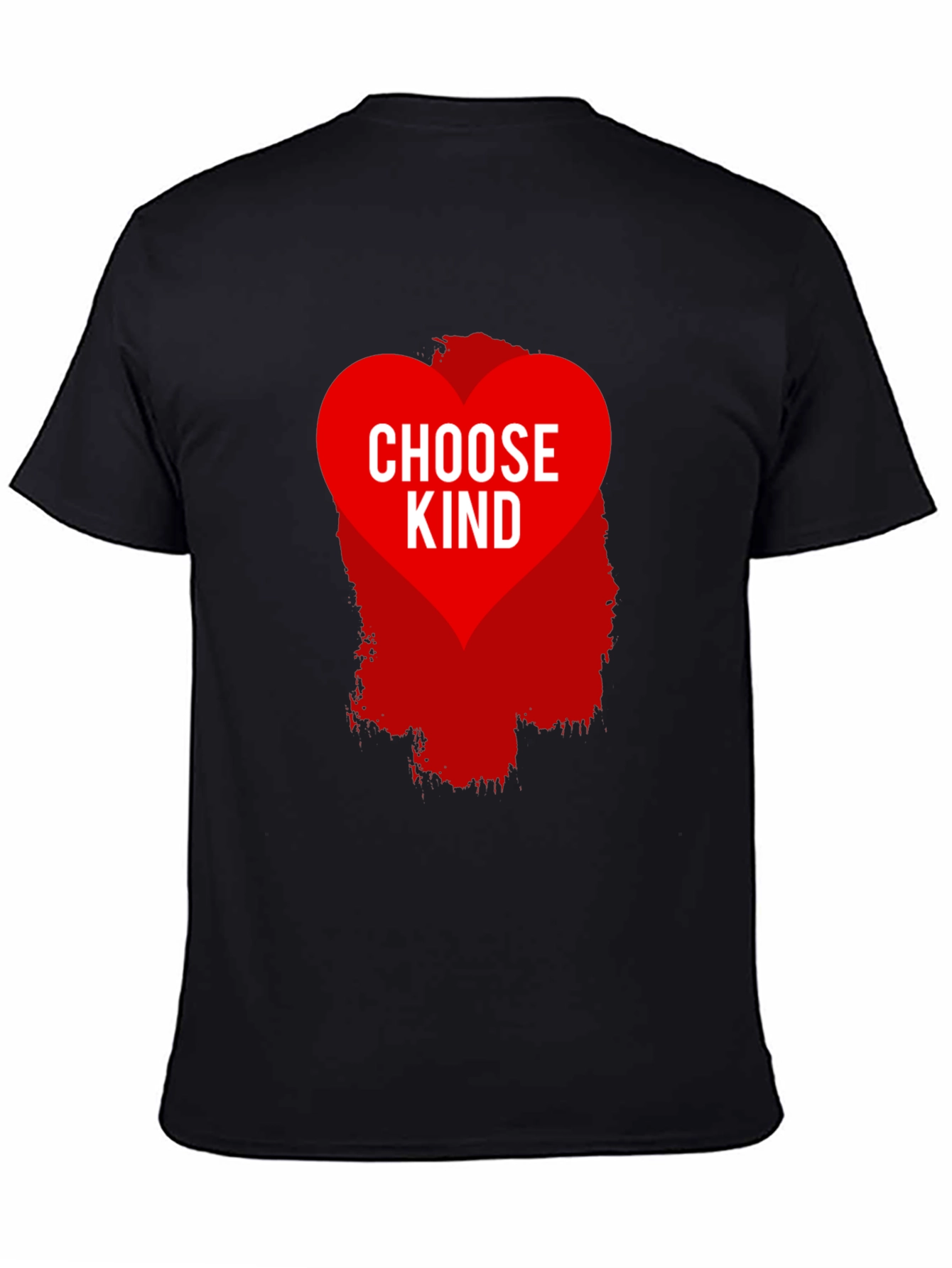 Black Choose Kind Graphic Tee - Black Cotton Blend Shirt view 4