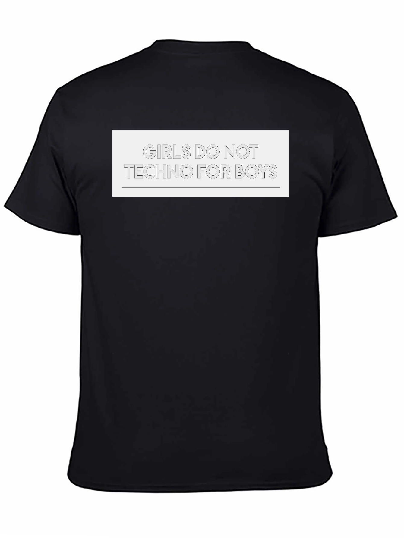 Black Girls Do Not Techno T-Shirt - Bold Graphic Tee view 4